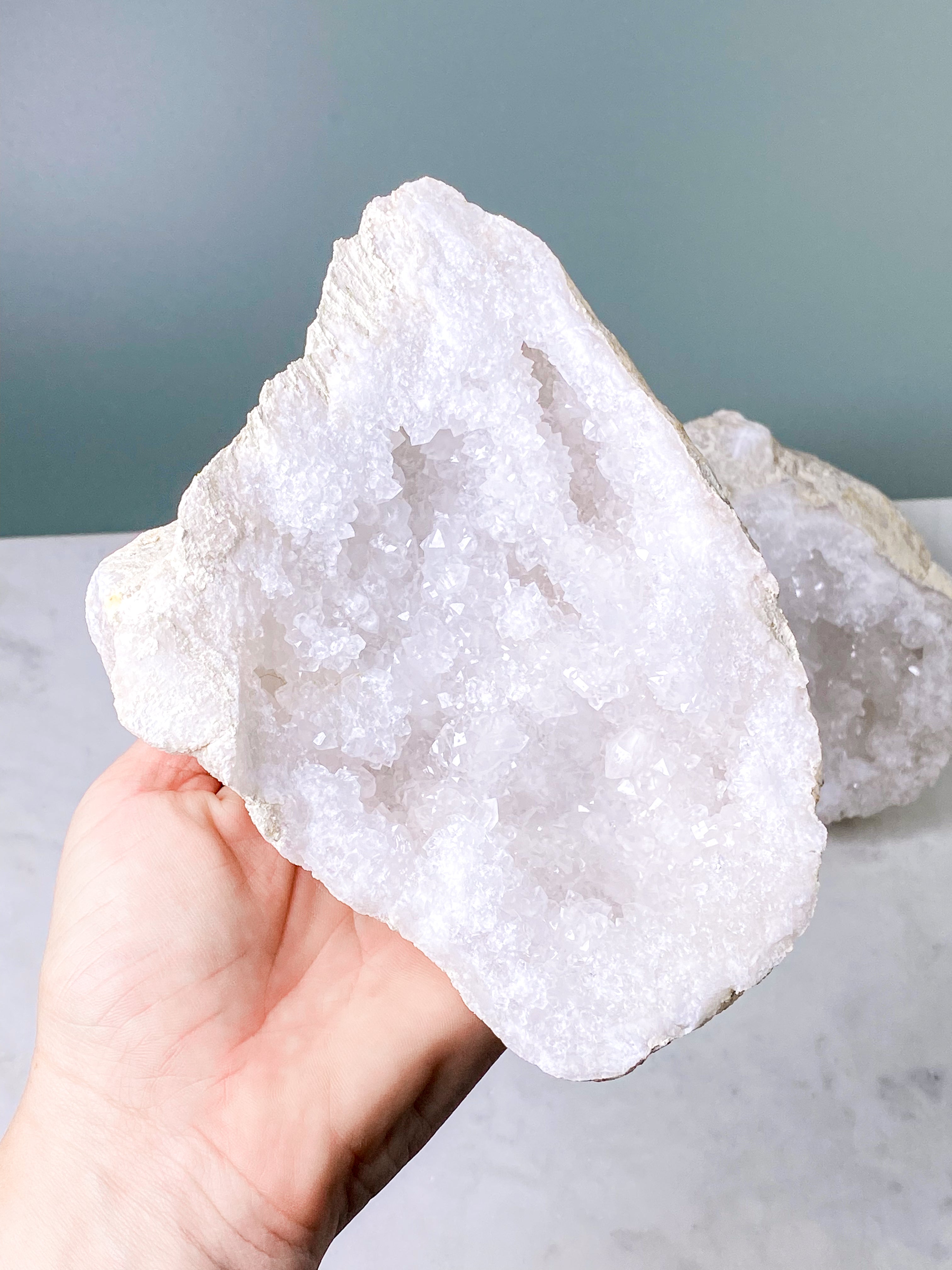 XL bergkristallgeodset (nr 30)