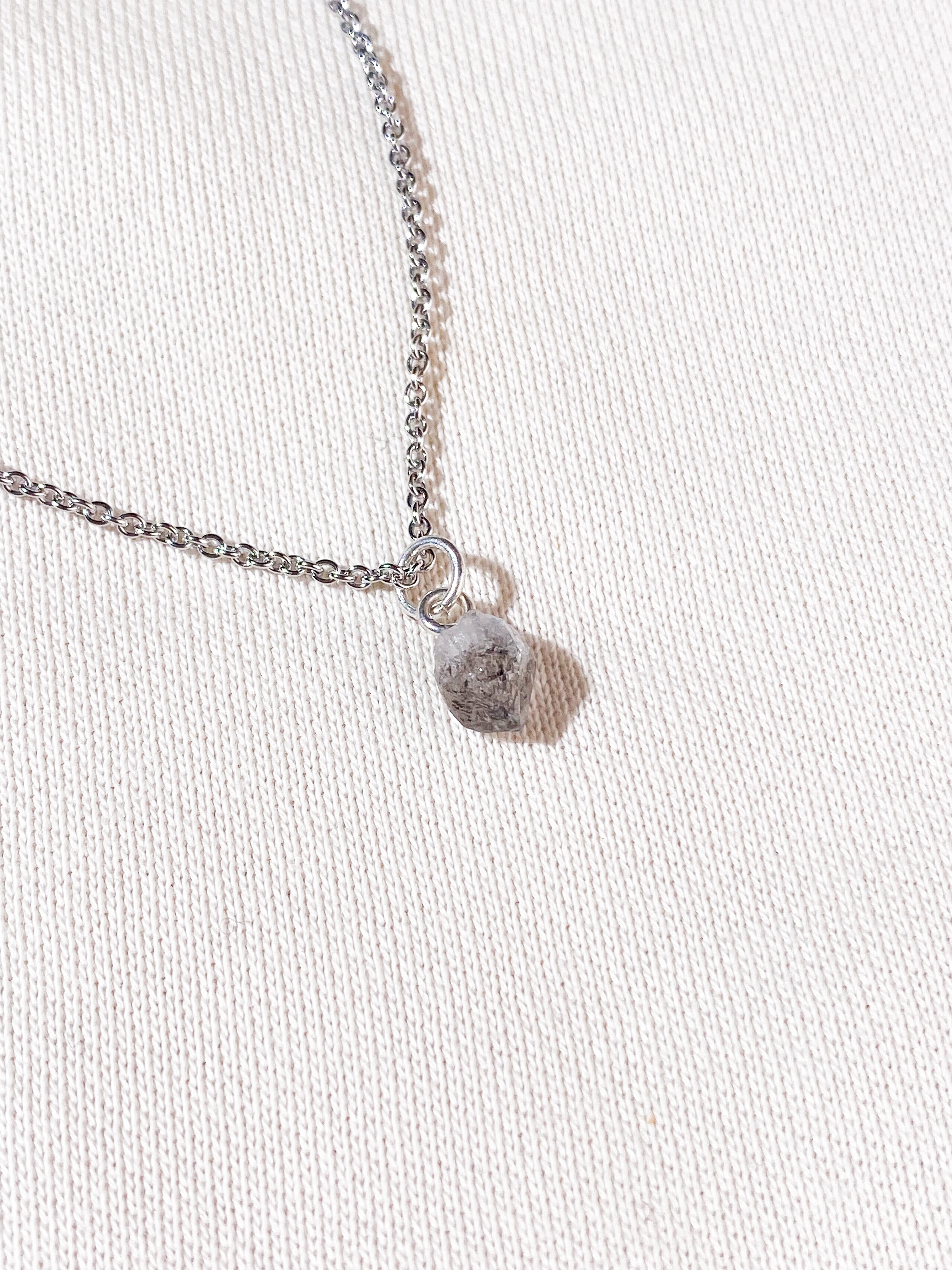 Akvamarin - Petite Heart - Guld