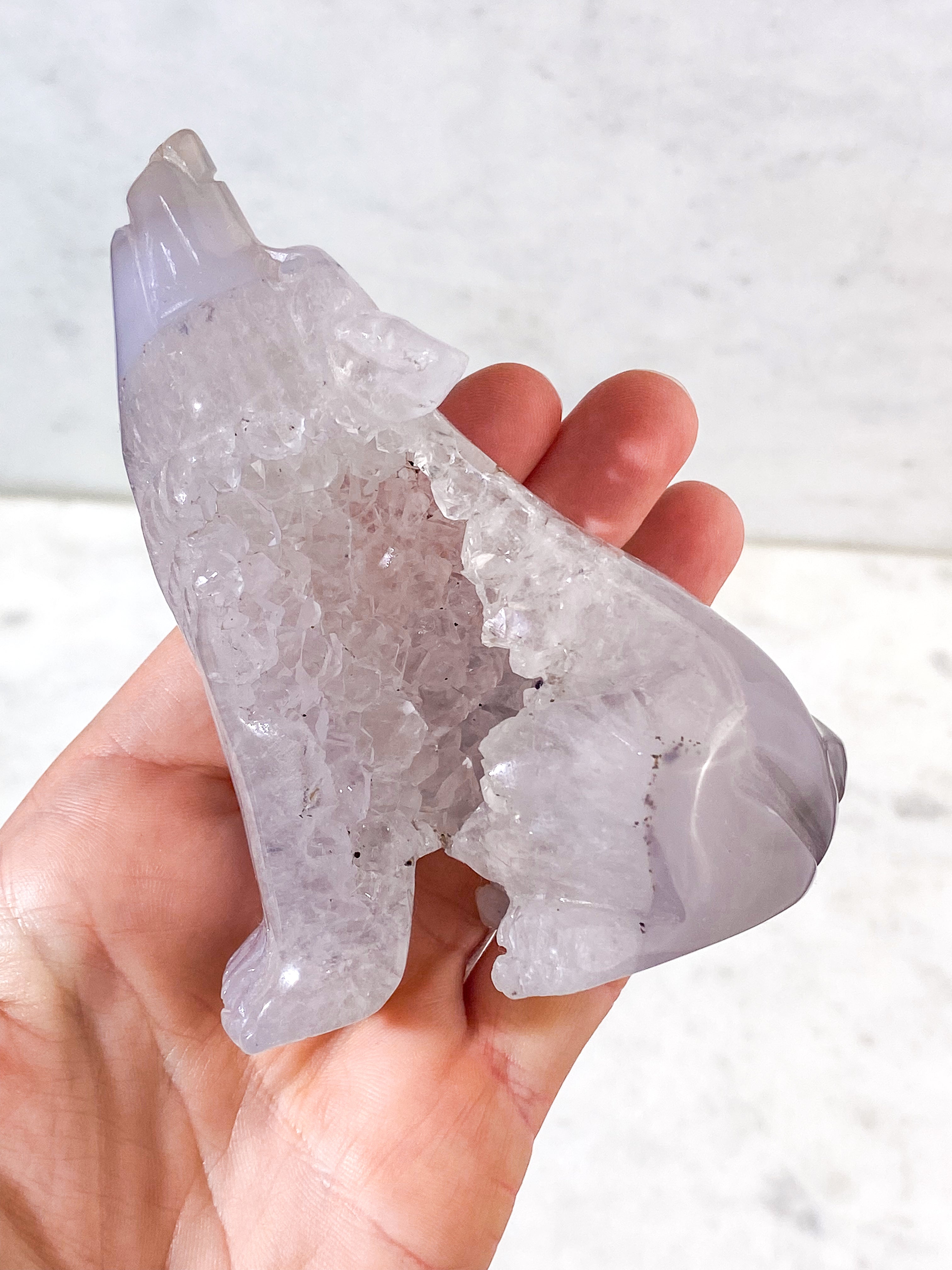 Druzy Agat Varg (Nr. 3)