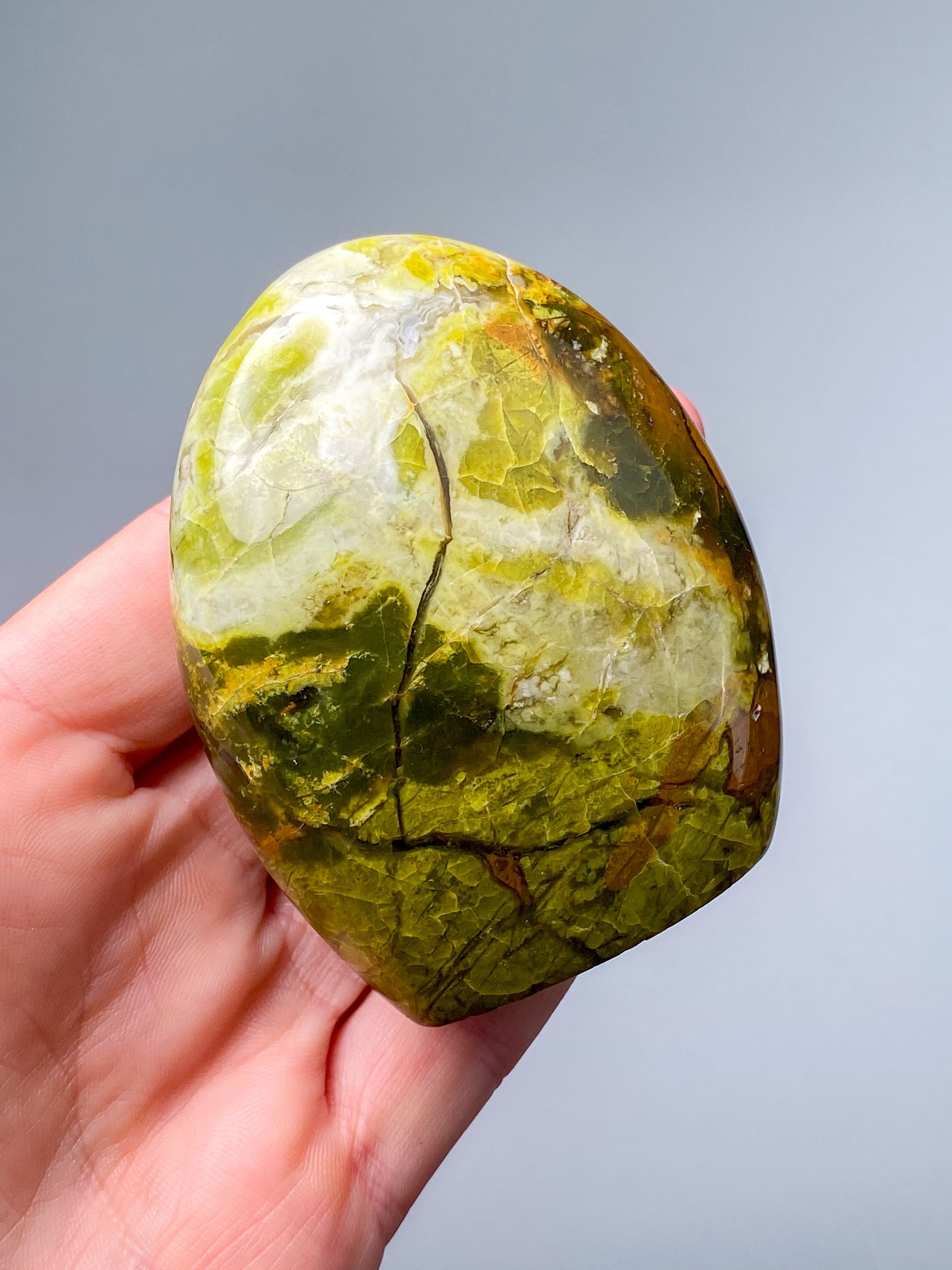Grön opal polerad