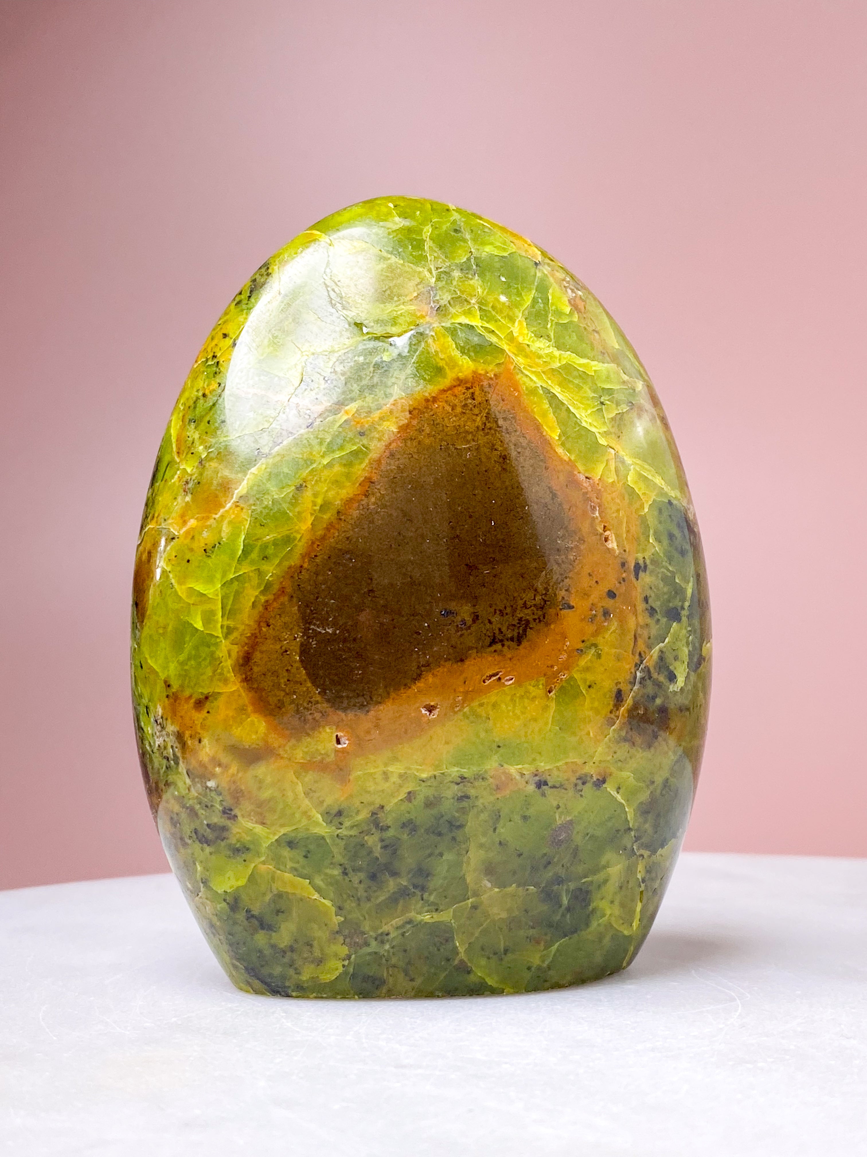 Grön opal polerad