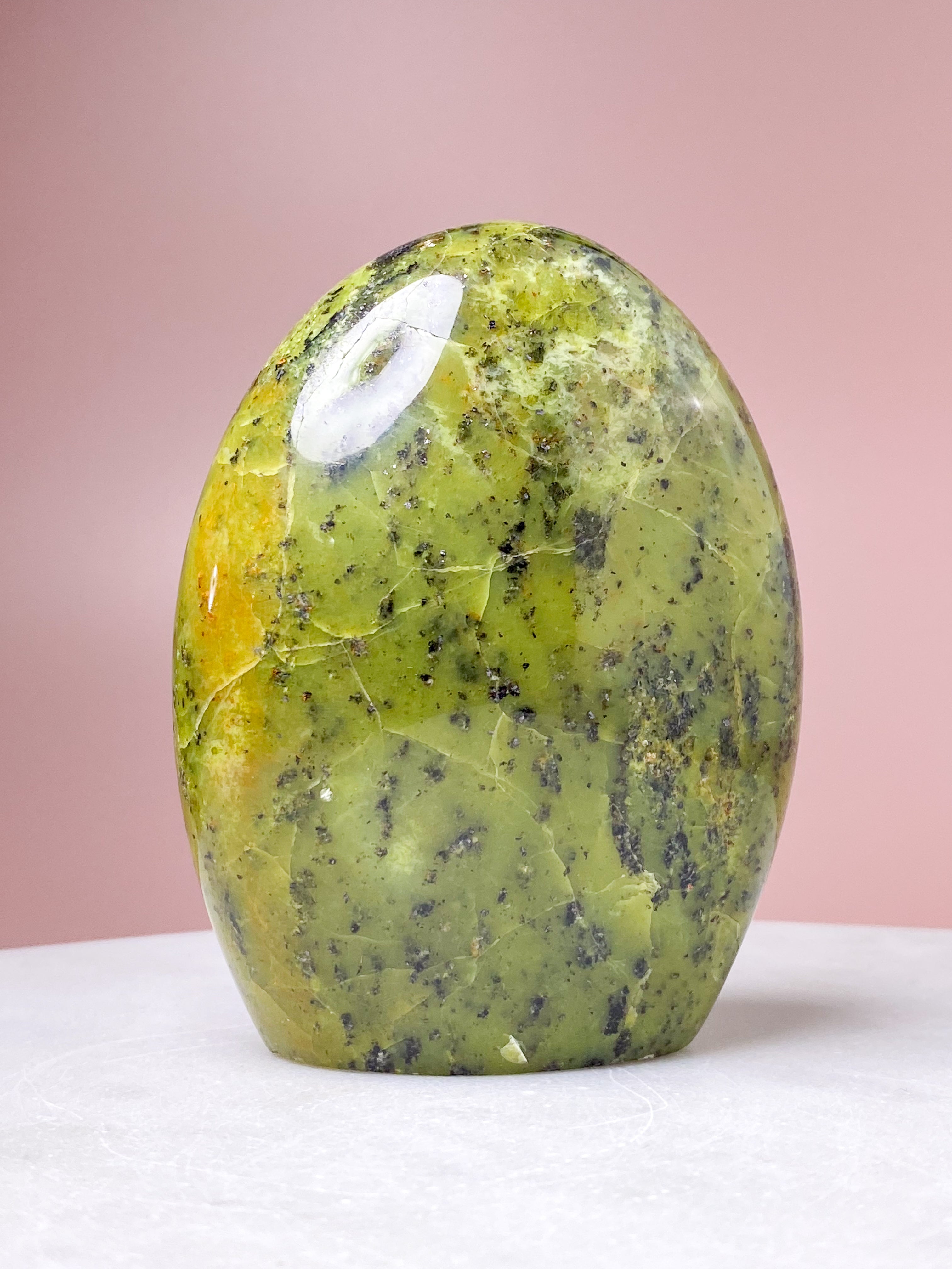 Grön opal polerad