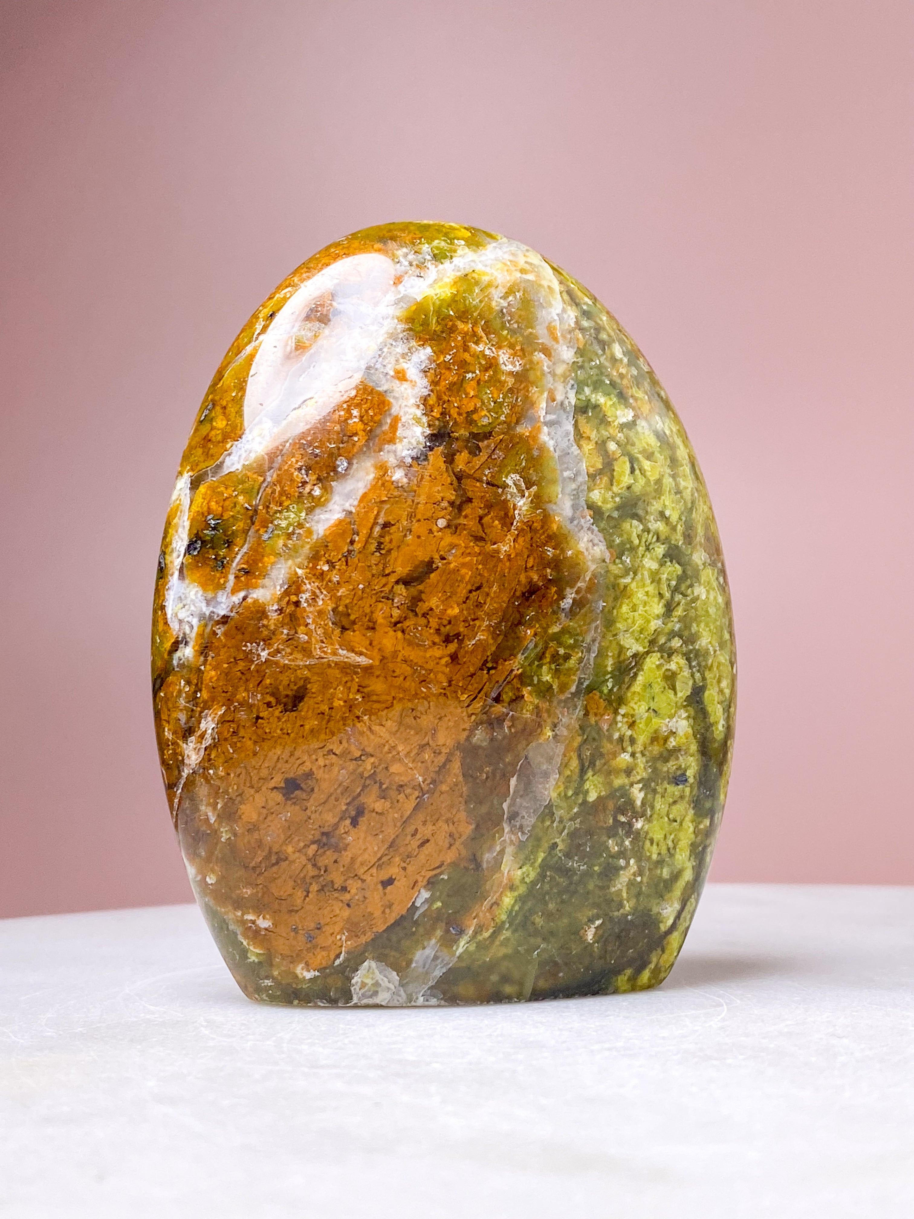 Grön opal polerad