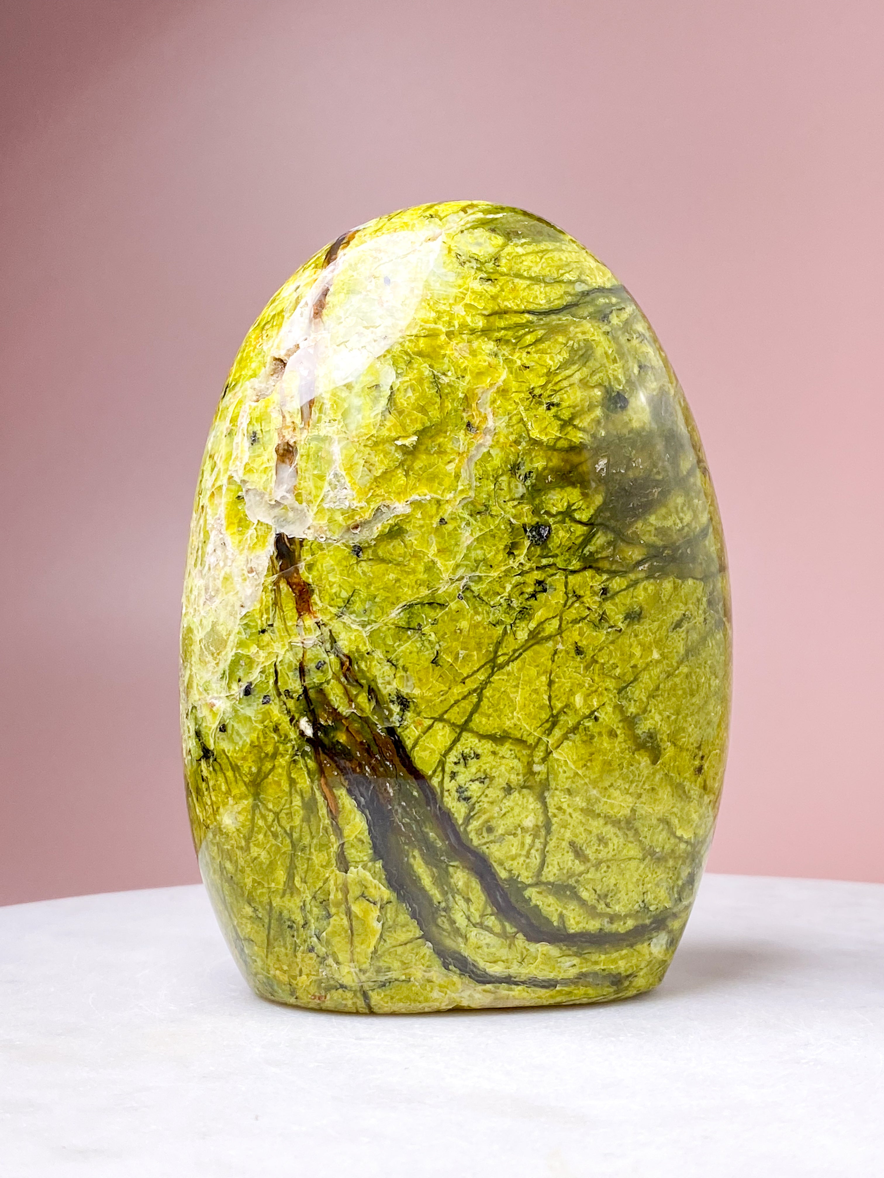 Grön opal polerad