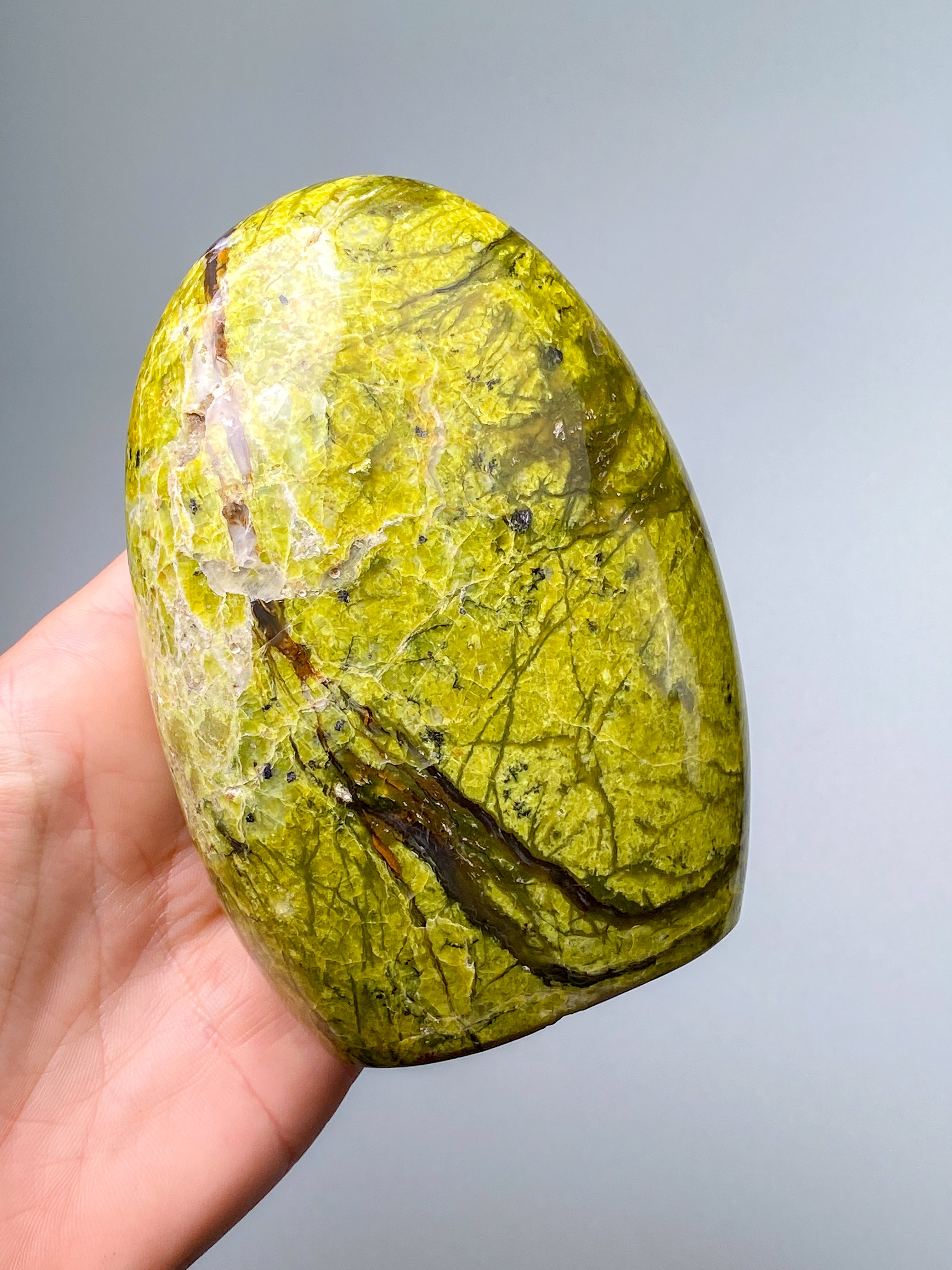 Grön opal polerad