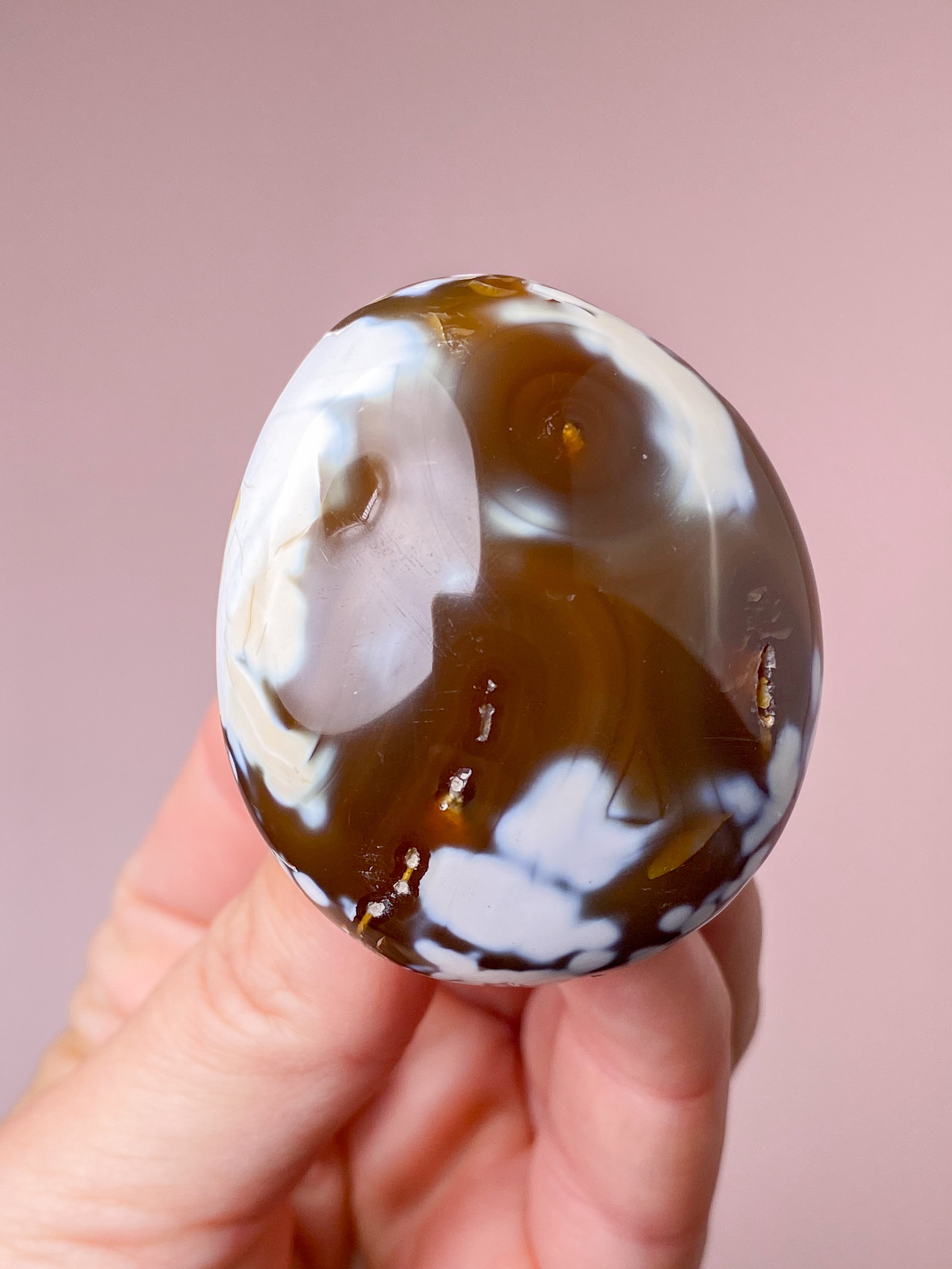 Karneol Orca Agat Palmstone (Nr. 4)