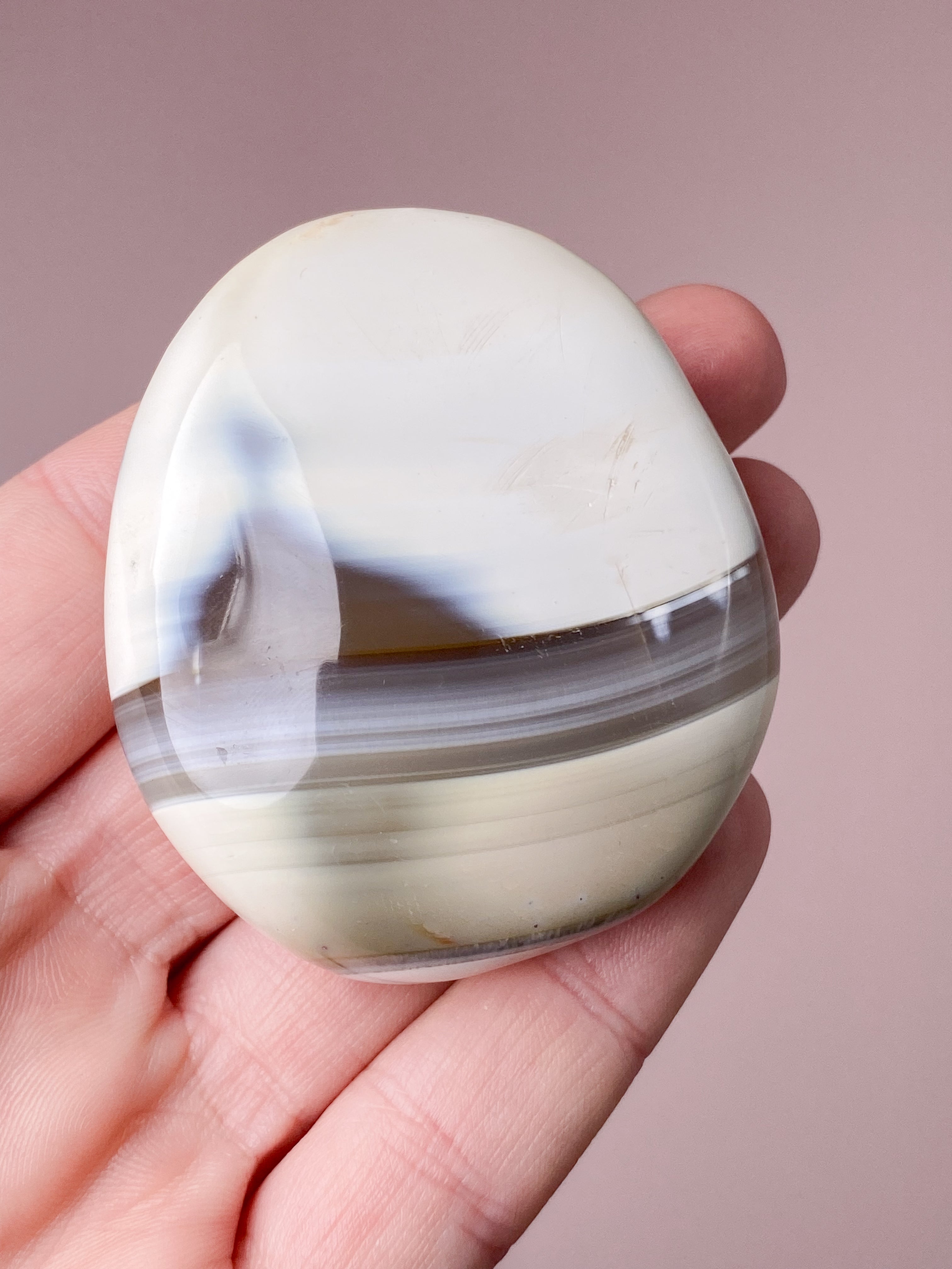Karneol Orca Agat Palmstone (Nr. 6)