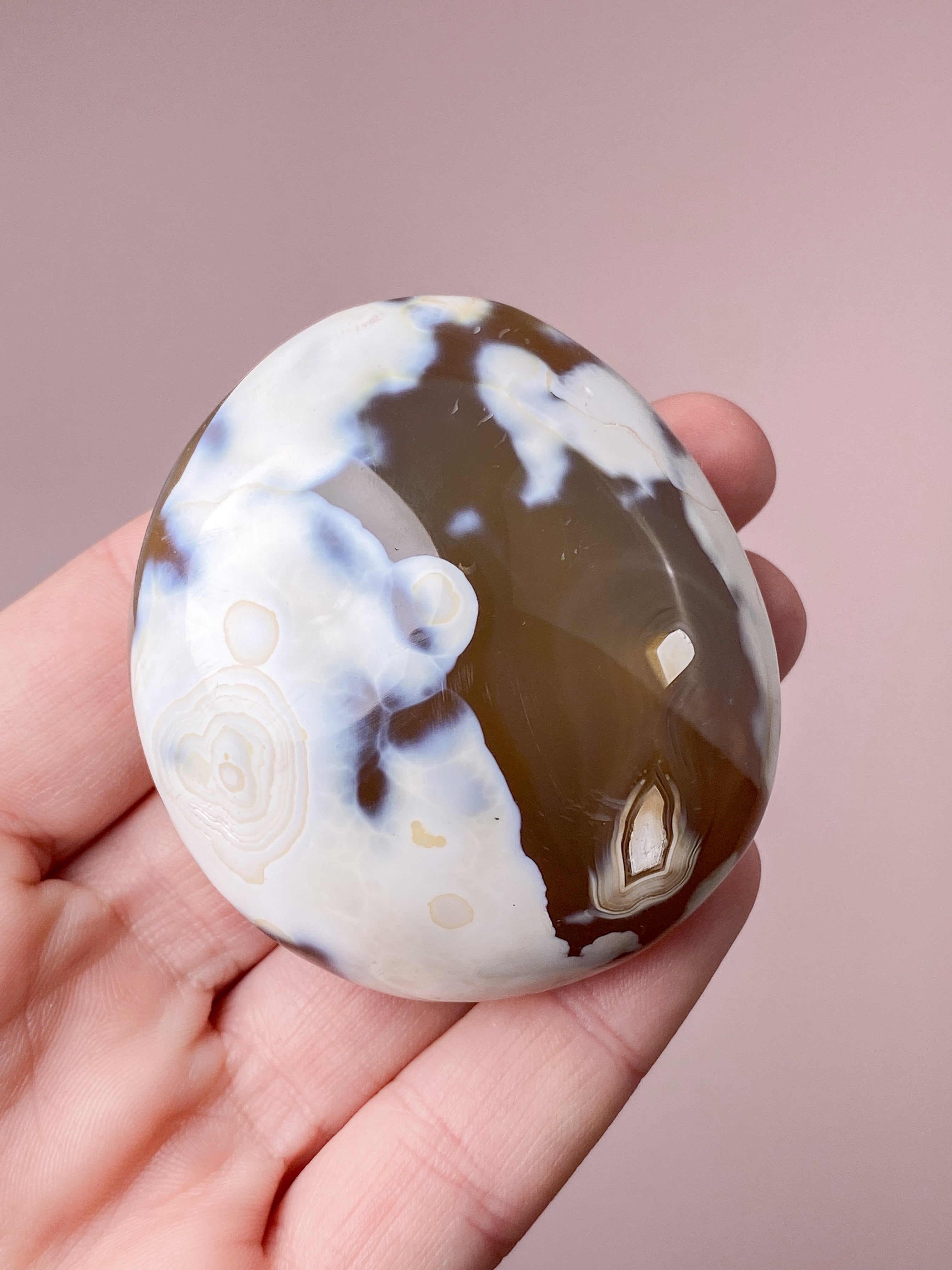 Karneol Orca Agat Palmstone (Nr. 11)