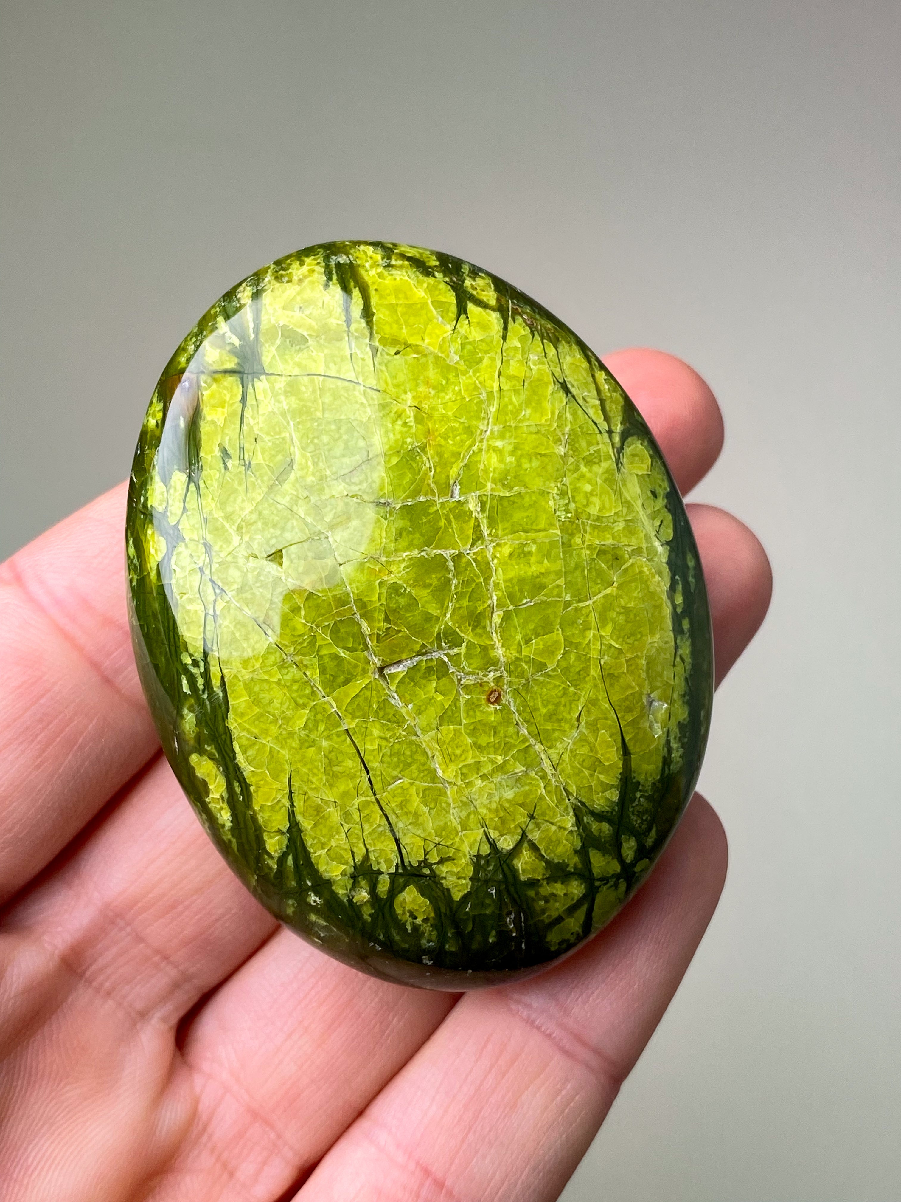 Grön opal polerad