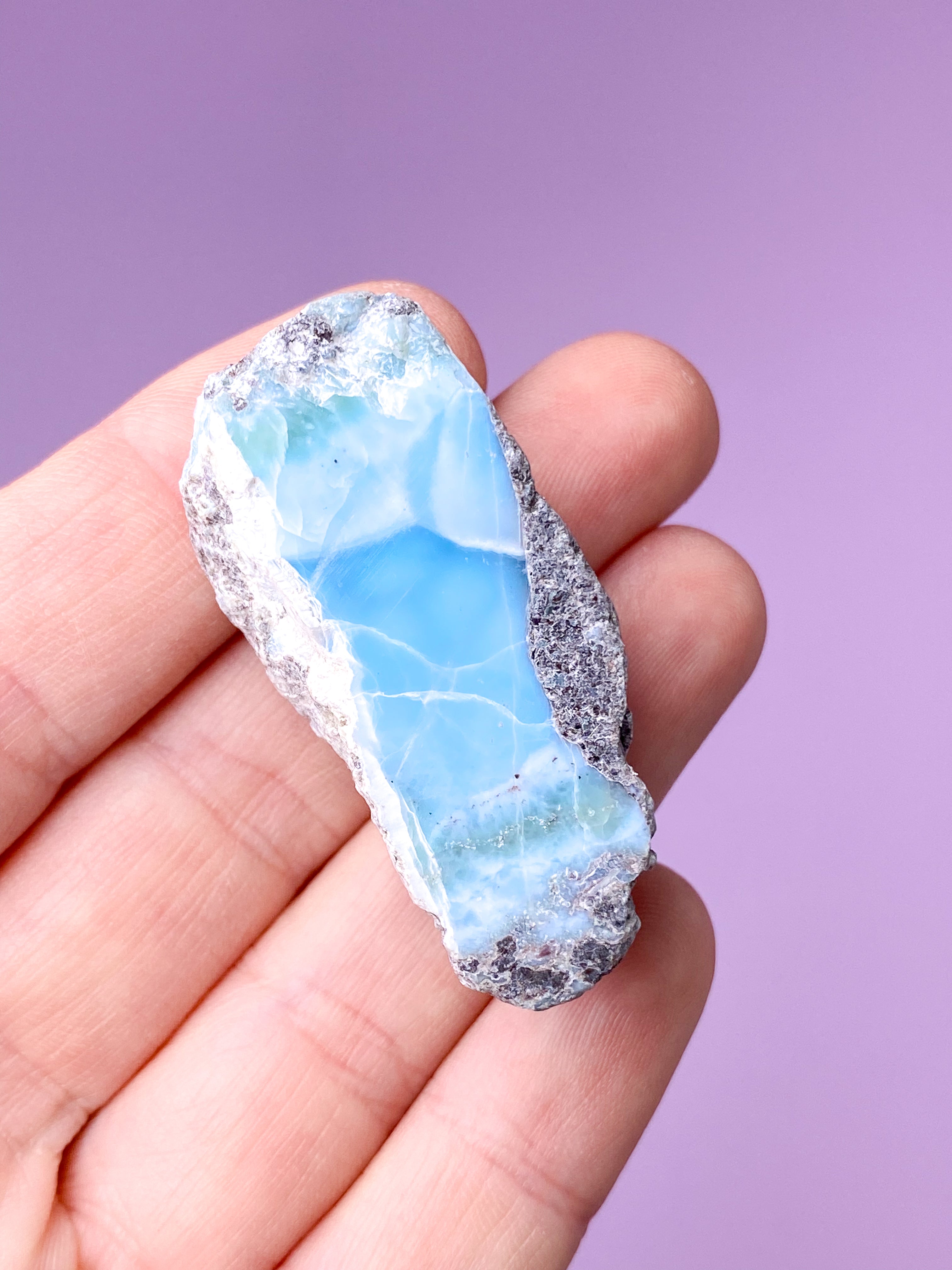 Larimar Semipoleret (Nr. 30)