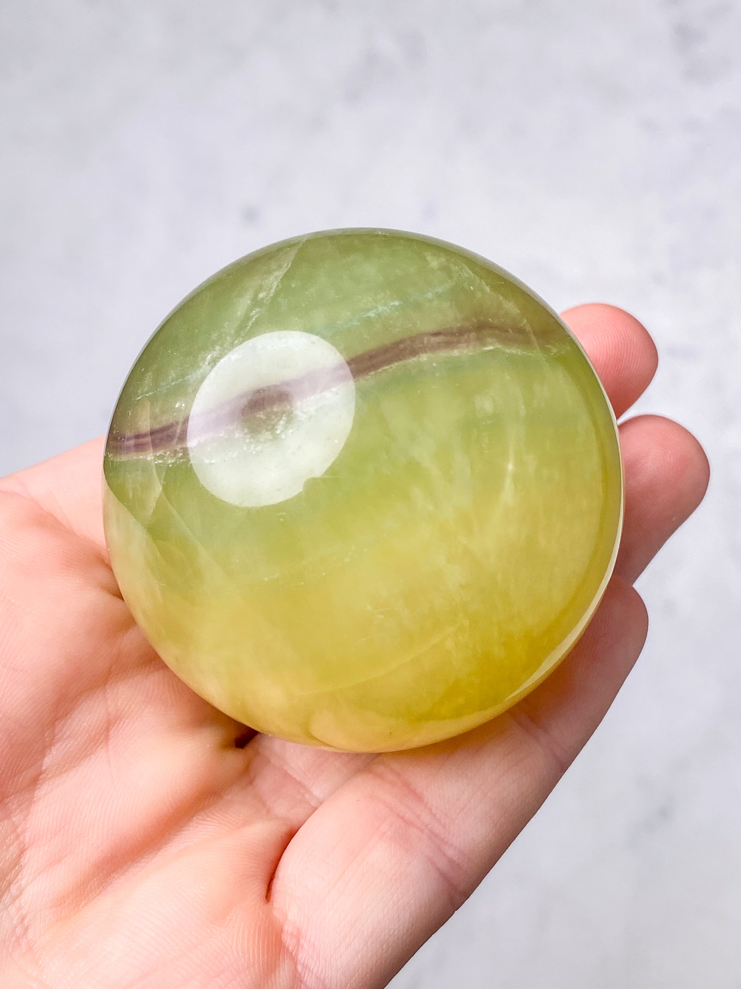Mango Fluorit Kugle (Nr. 10)