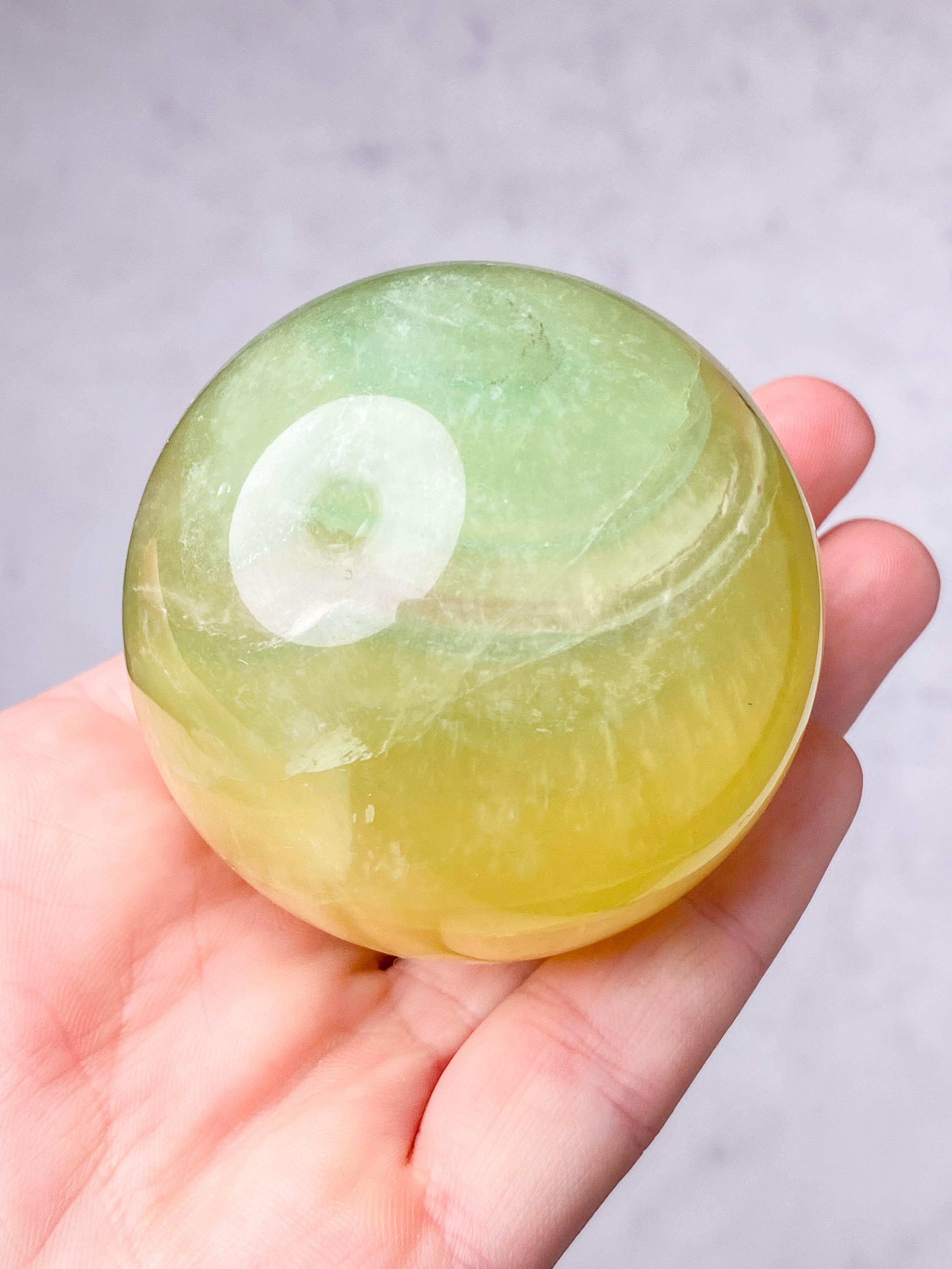 Mango Fluorit Kugle (Nr. 12)