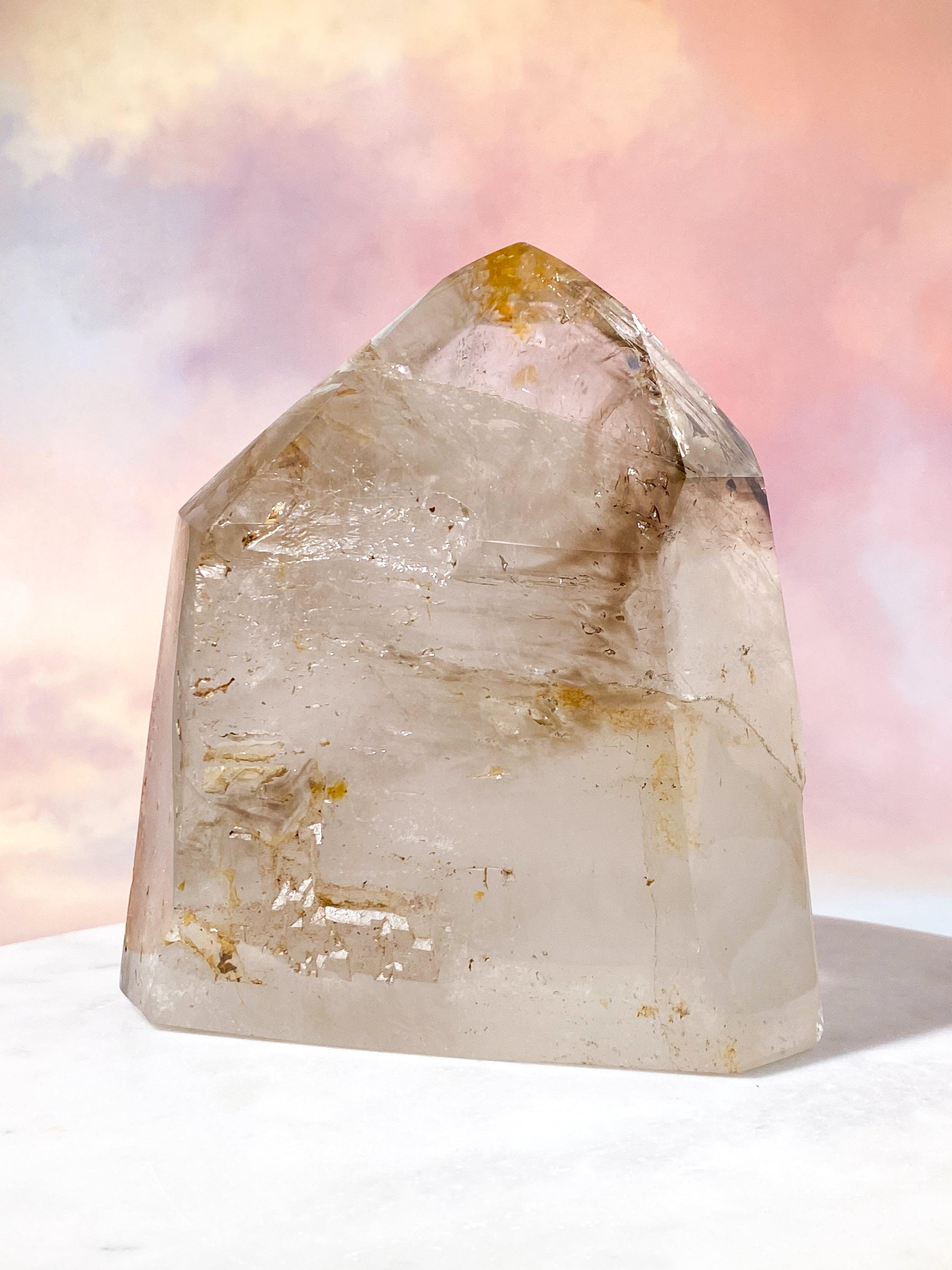 Enorm Enhydro Smokey Bergkristall Torn (Nr. 5) Exklusiv Kvalitet