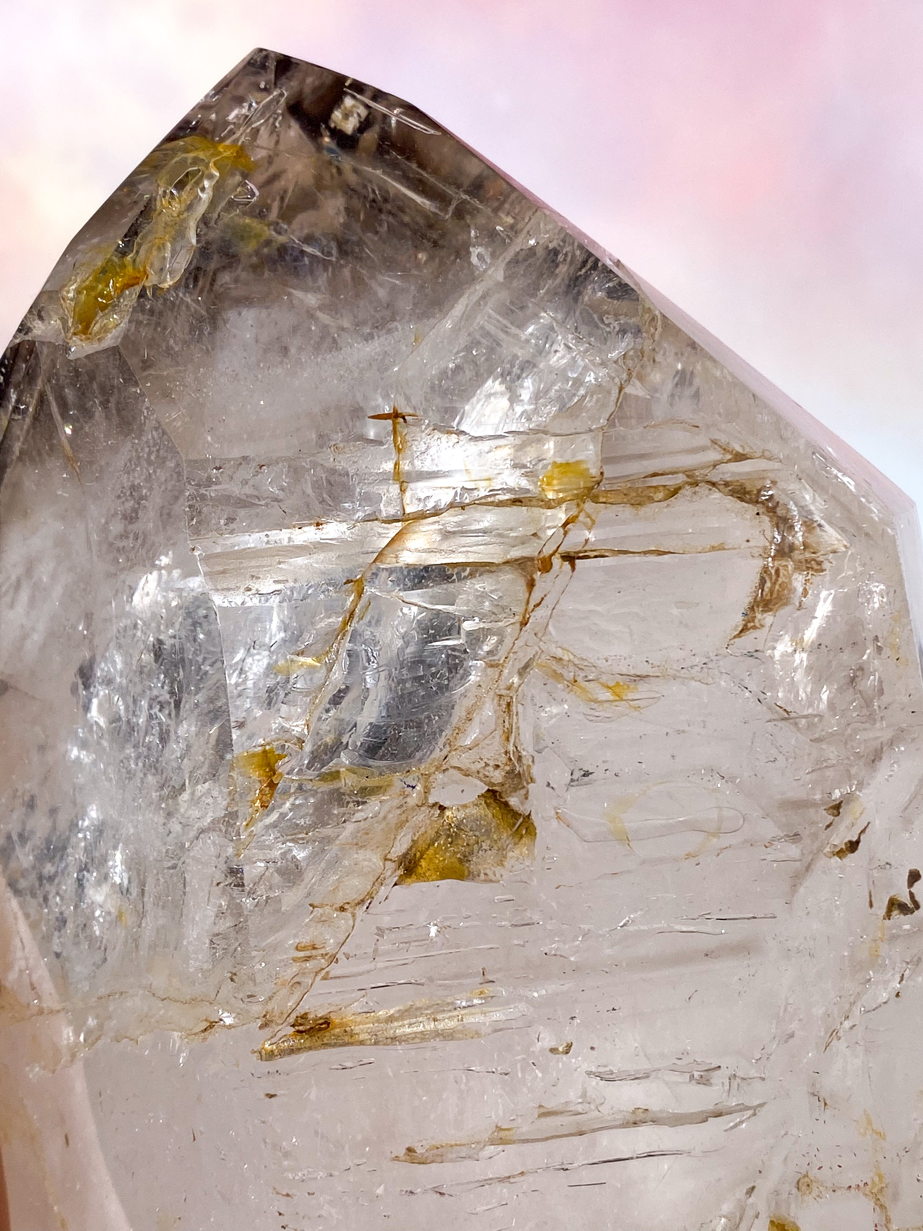 Enorm Enhydro Smokey Bergkristall Torn (Nr. 5) Exklusiv Kvalitet