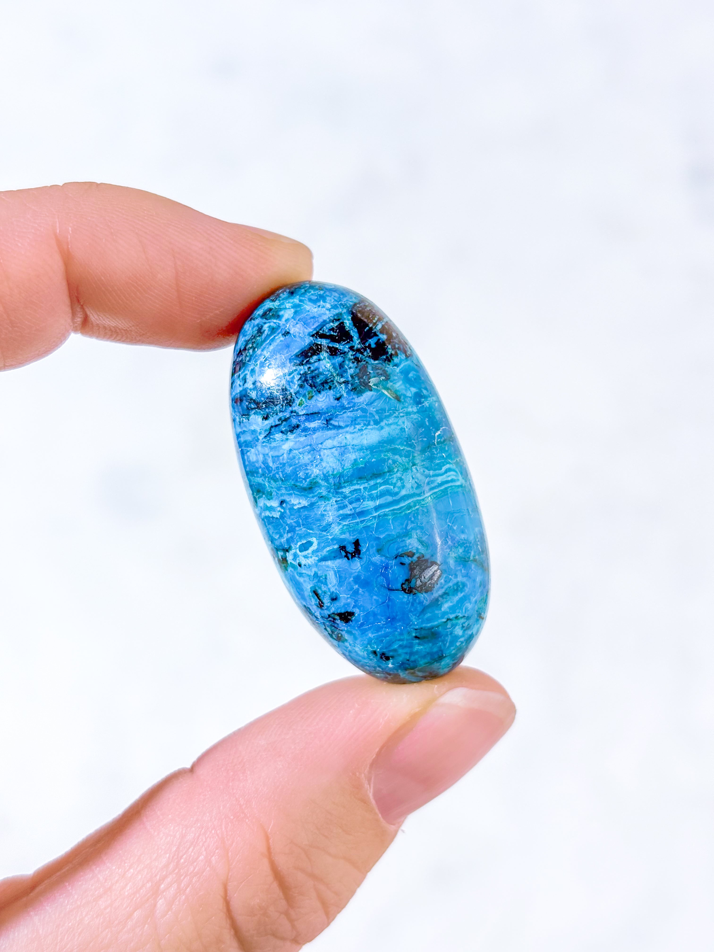 Chilensk Blå Opal Shiva (Nr. 1) Sällsynt