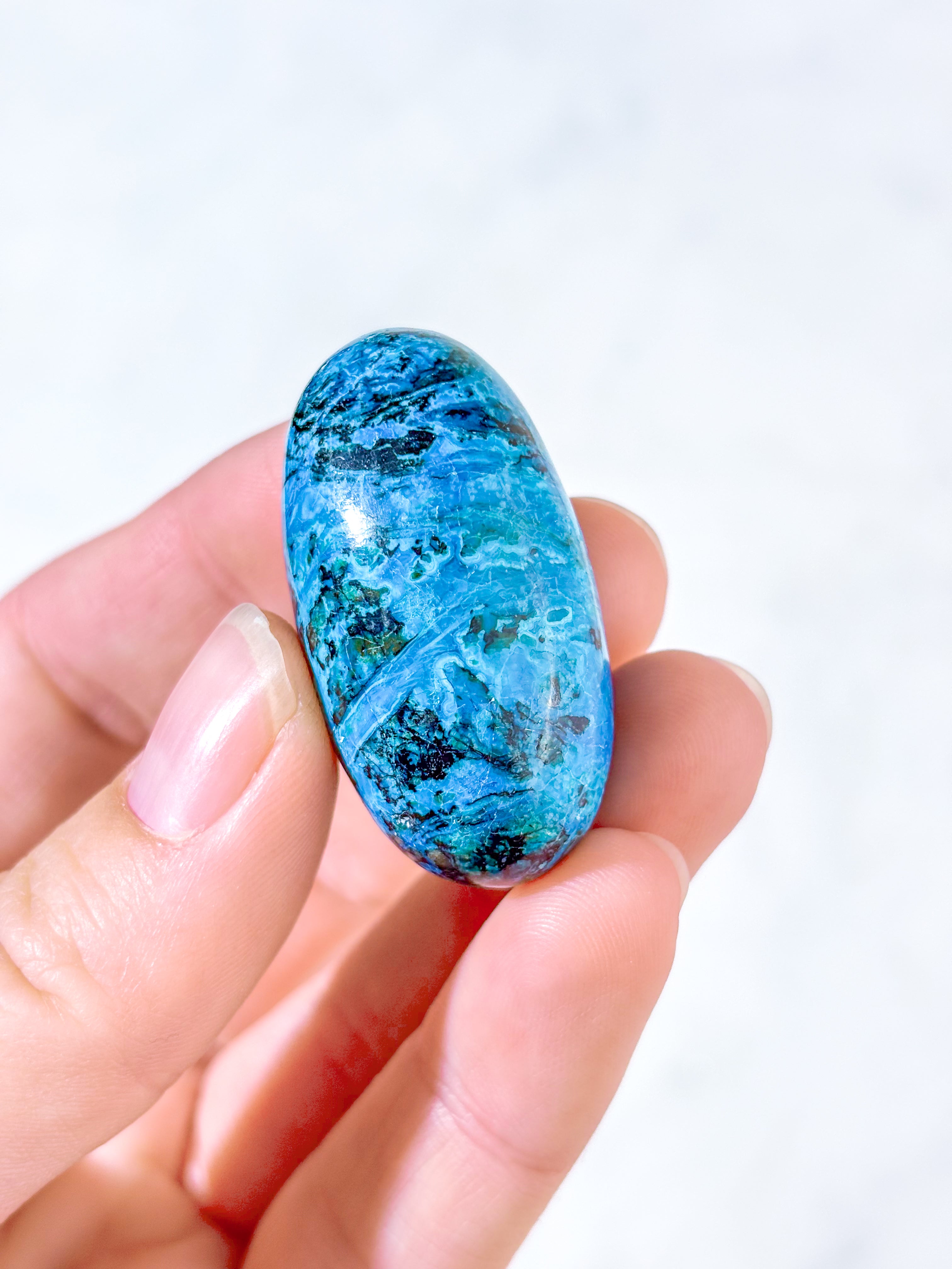 Chilensk Blå Opal Shiva (Nr. 1) Sällsynt