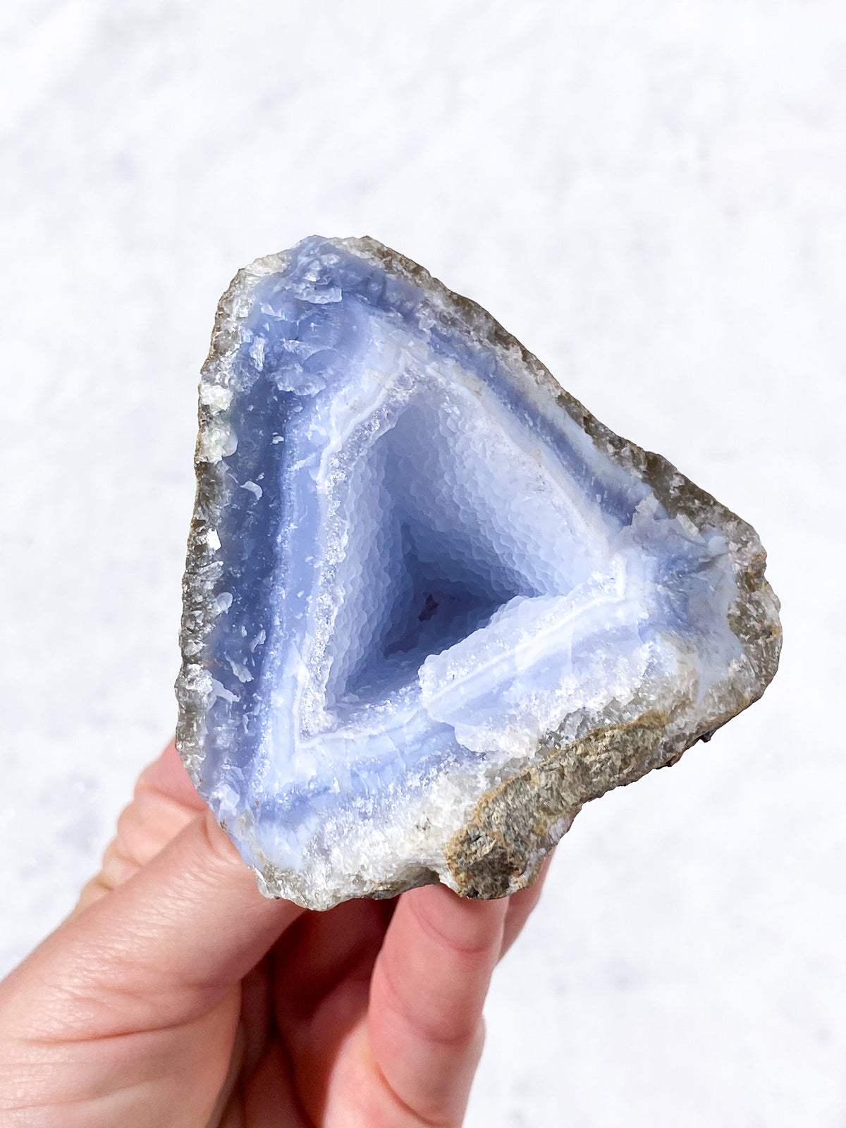 Druzy Blond Agat Rå (Nr. 11)