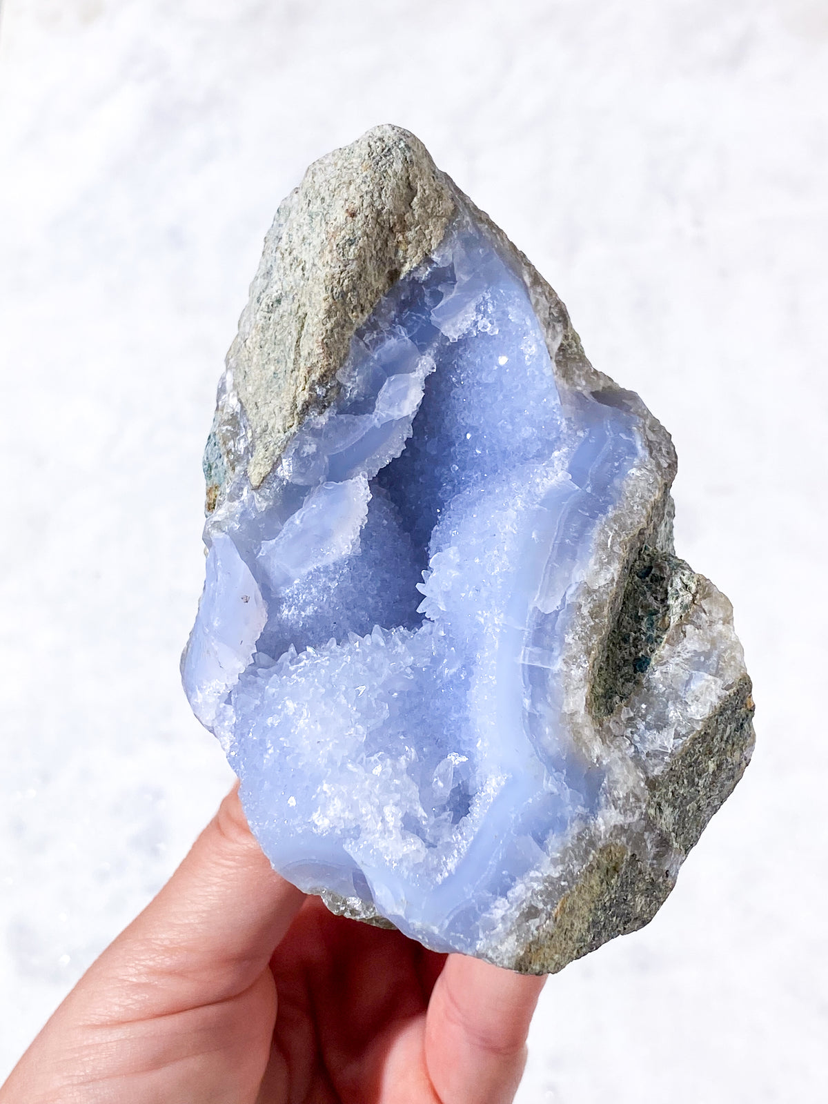 Druzy Blond Agat Rå (Nr. 14)