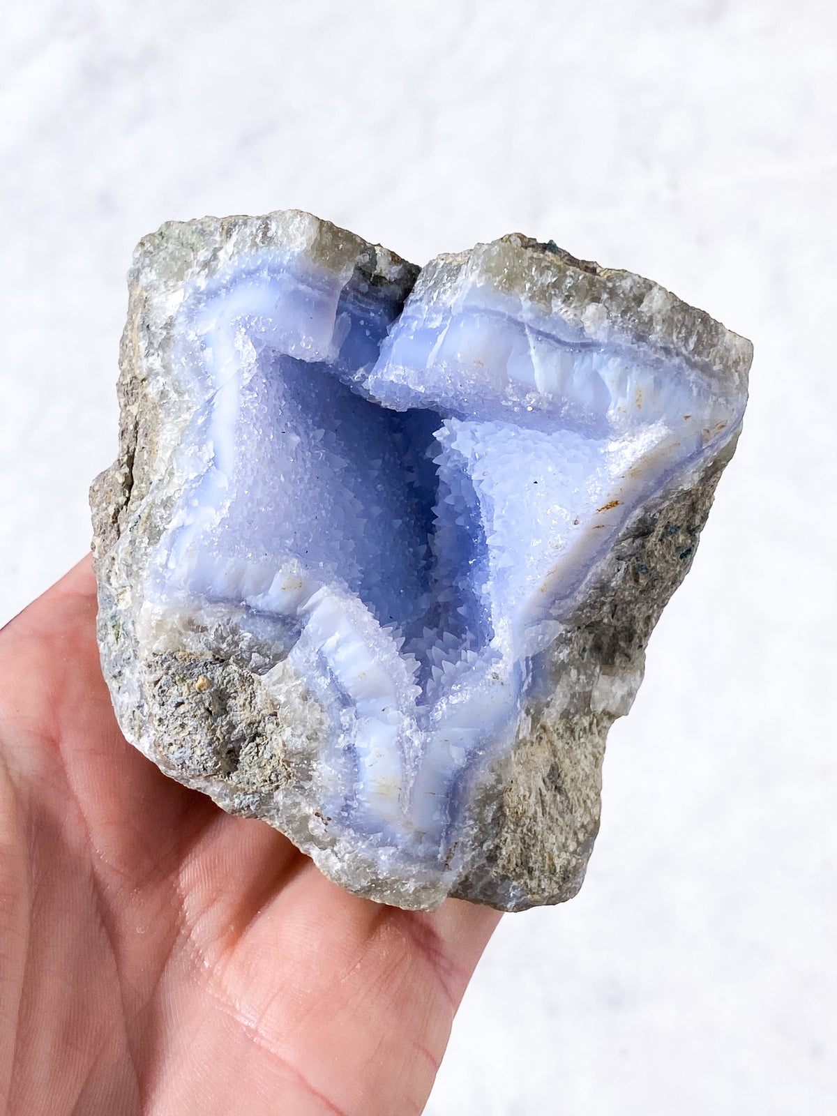 Druzy blond agat rå (nr 22)