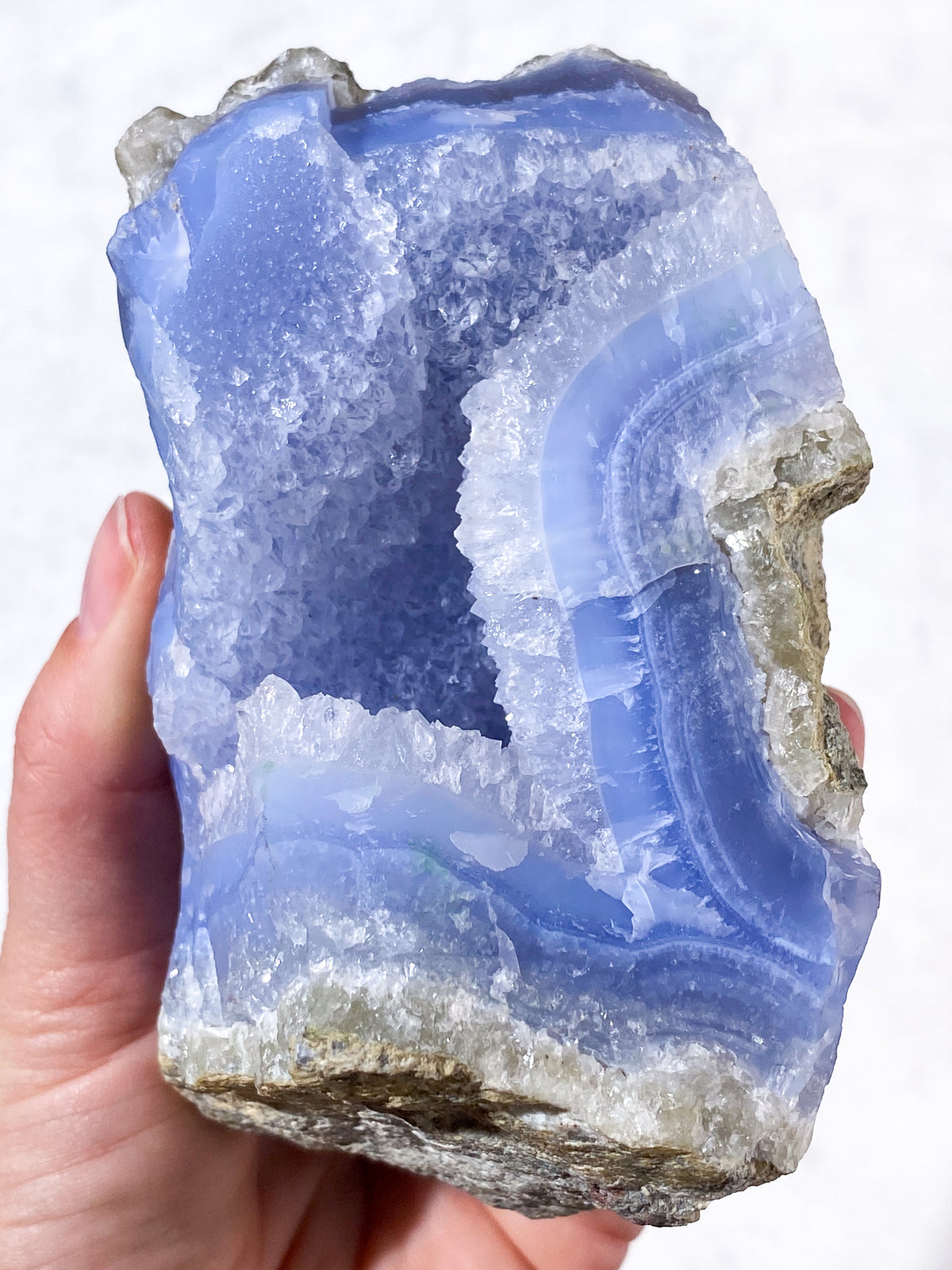 Druzy Blond Agat Rå (Nr. 23)