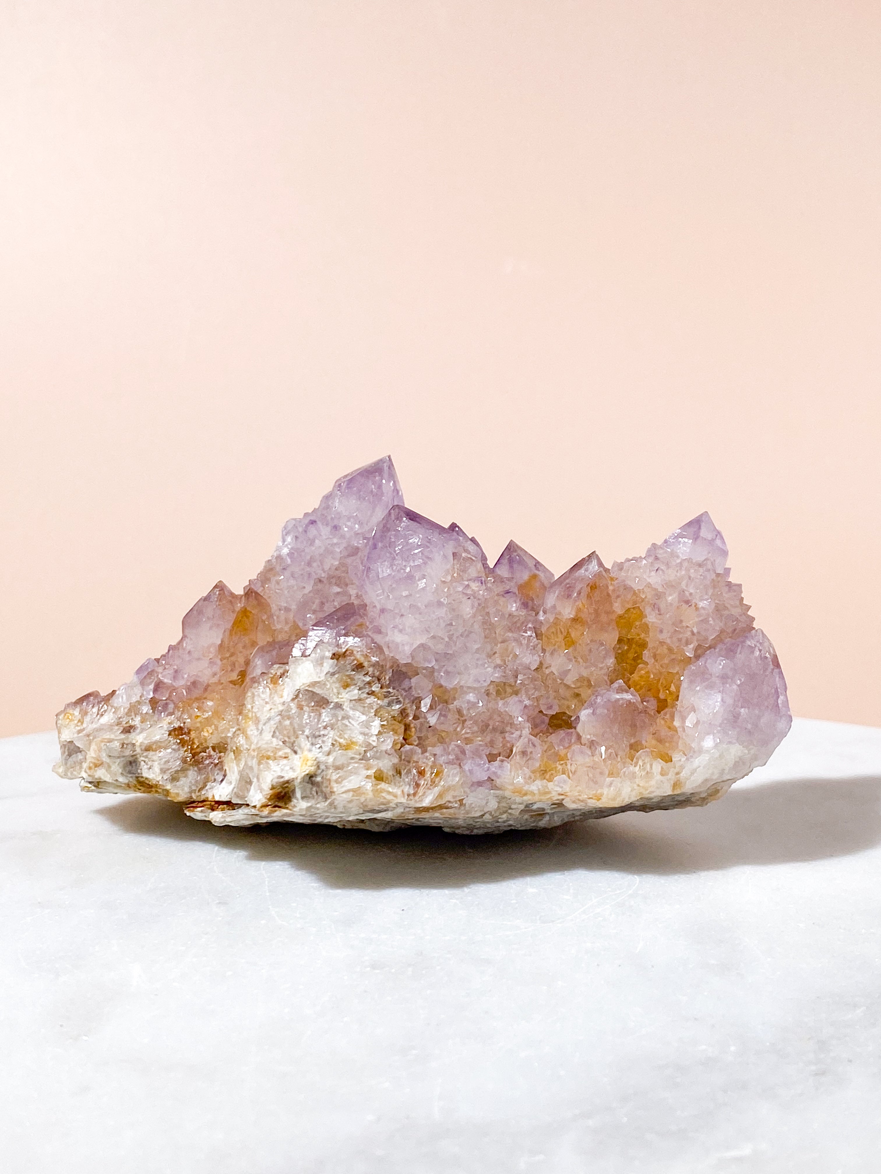 Mellan Spirit Quartz Ametistkluster (Nr. 17)