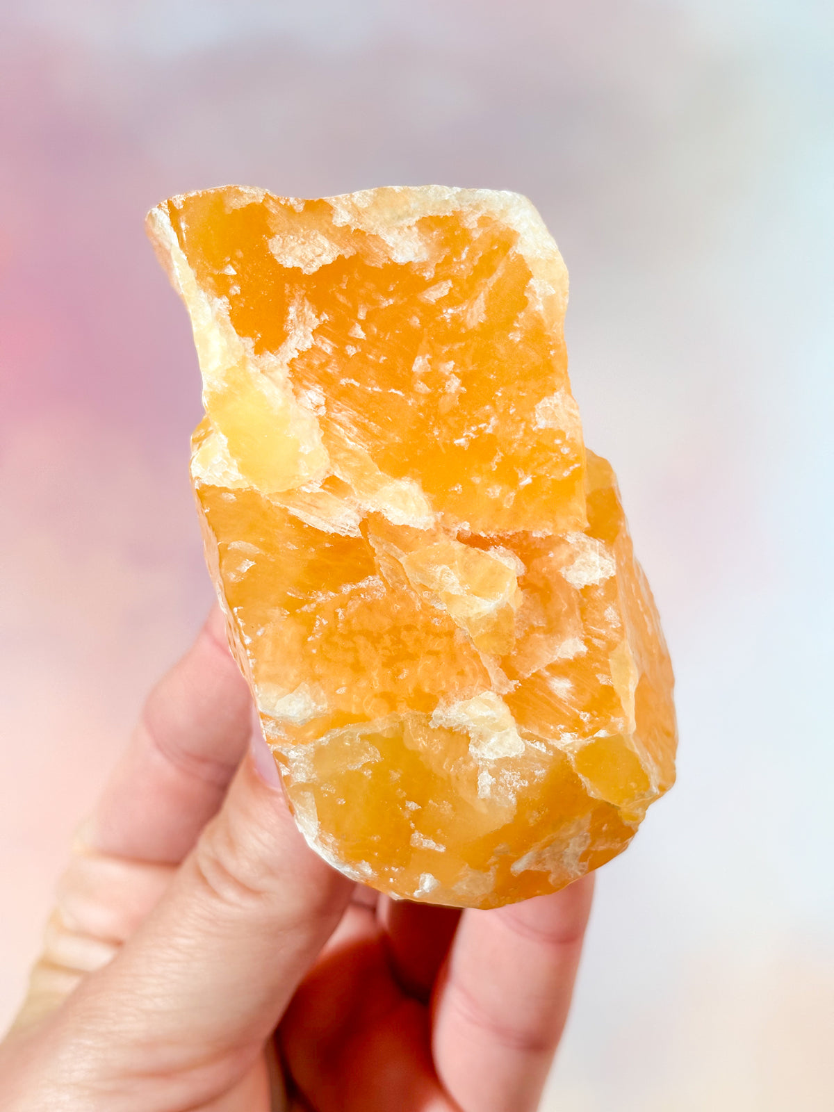 Orange Calcit Rå (Nr. 3)