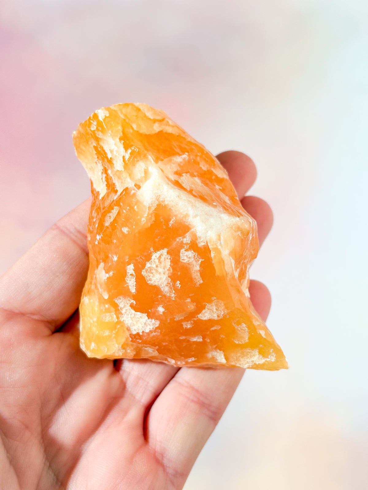 Orange Calcit Rå (Nr. 5)