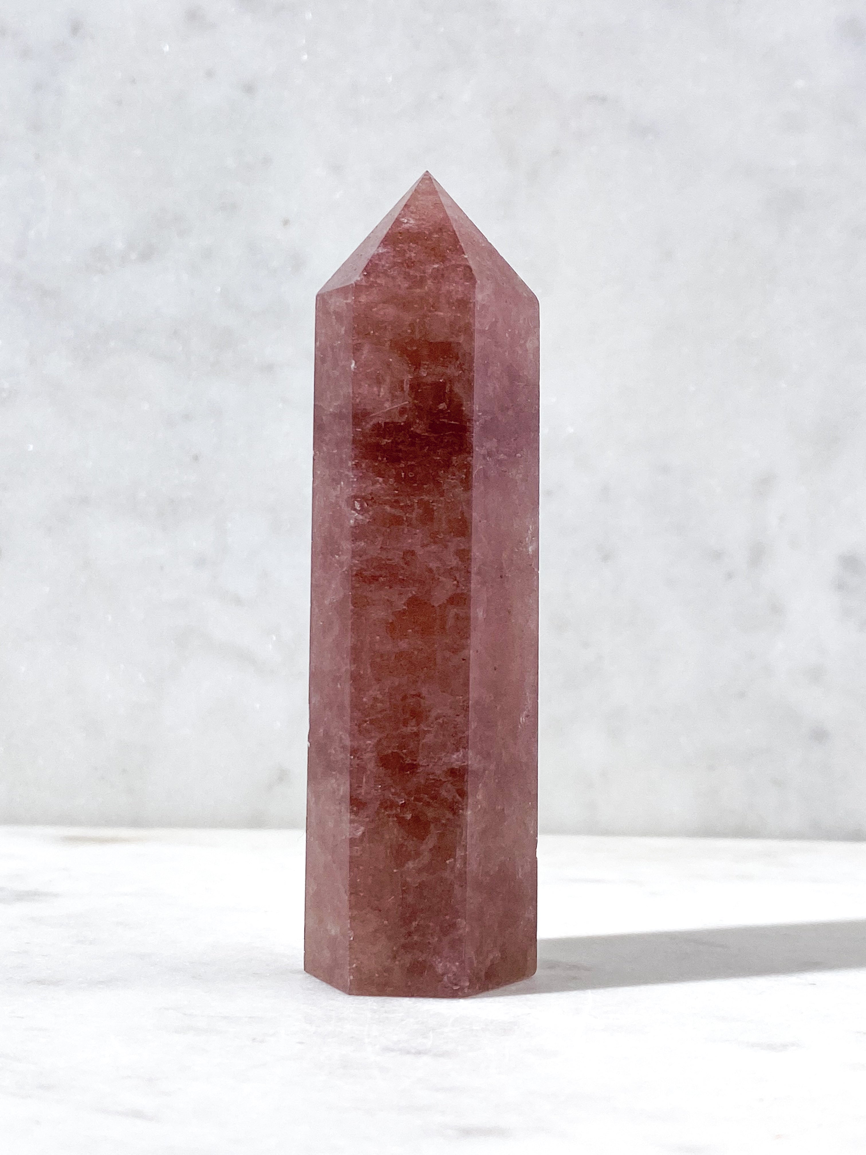 Jordbær Kvarts Tårn (Nr. 9)