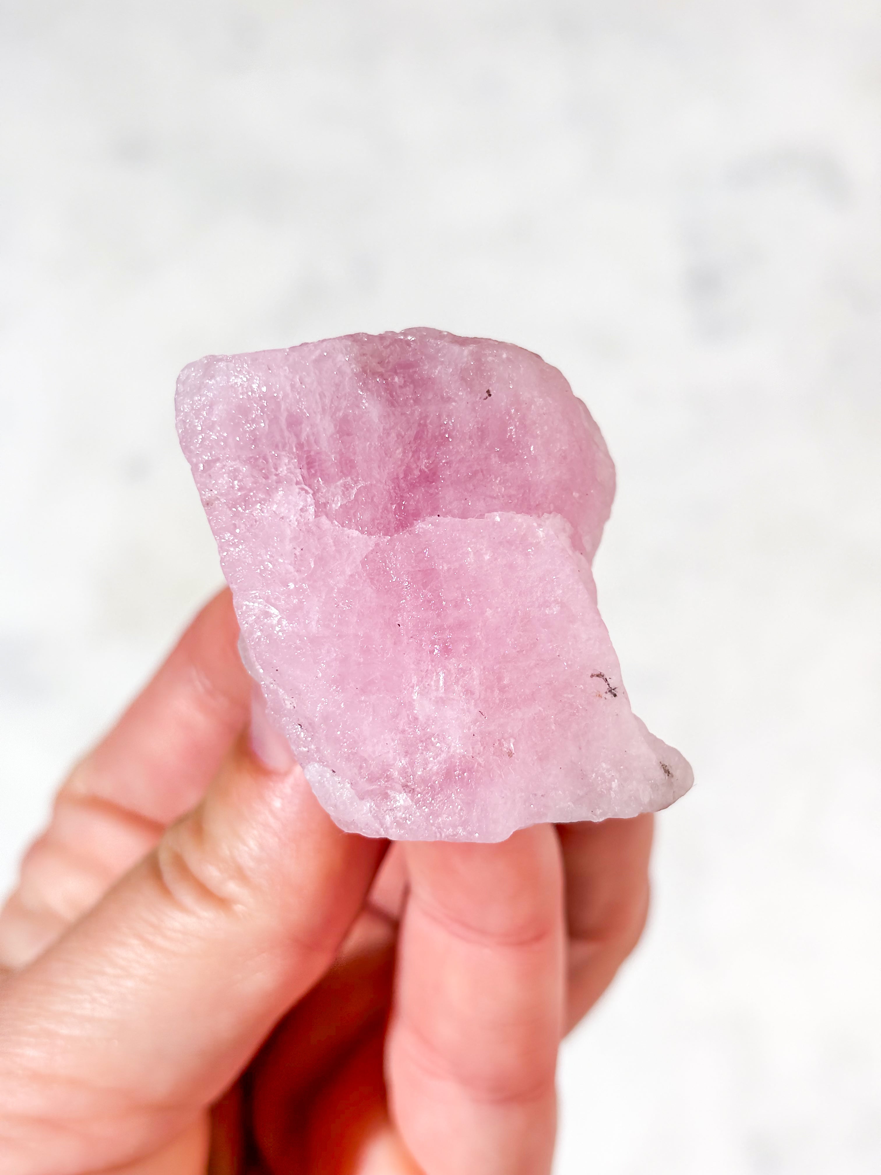 Rå Pink Morganit (Nr. 1)