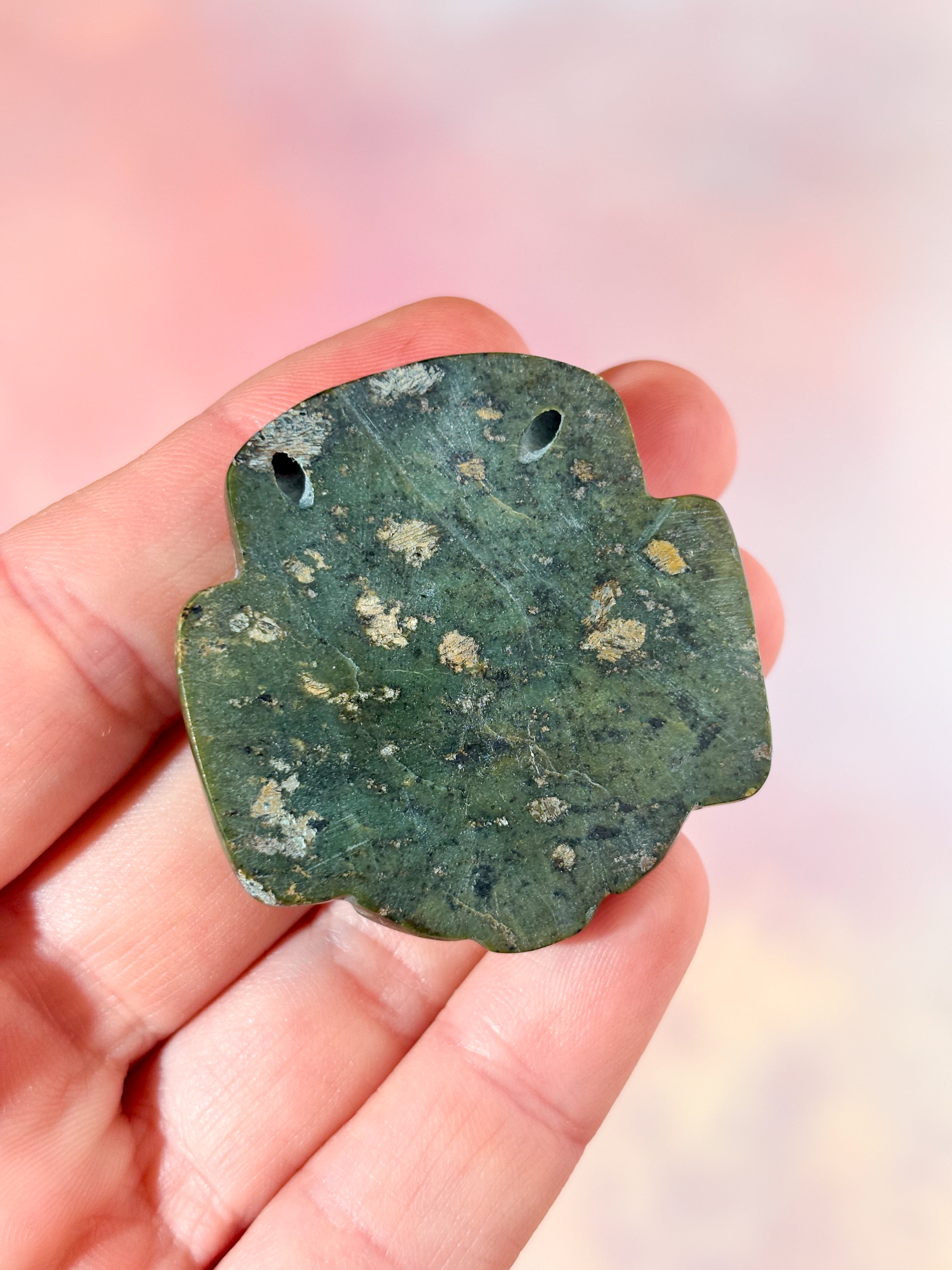 Nefrit Jade Maya Maske (Nr. 3)