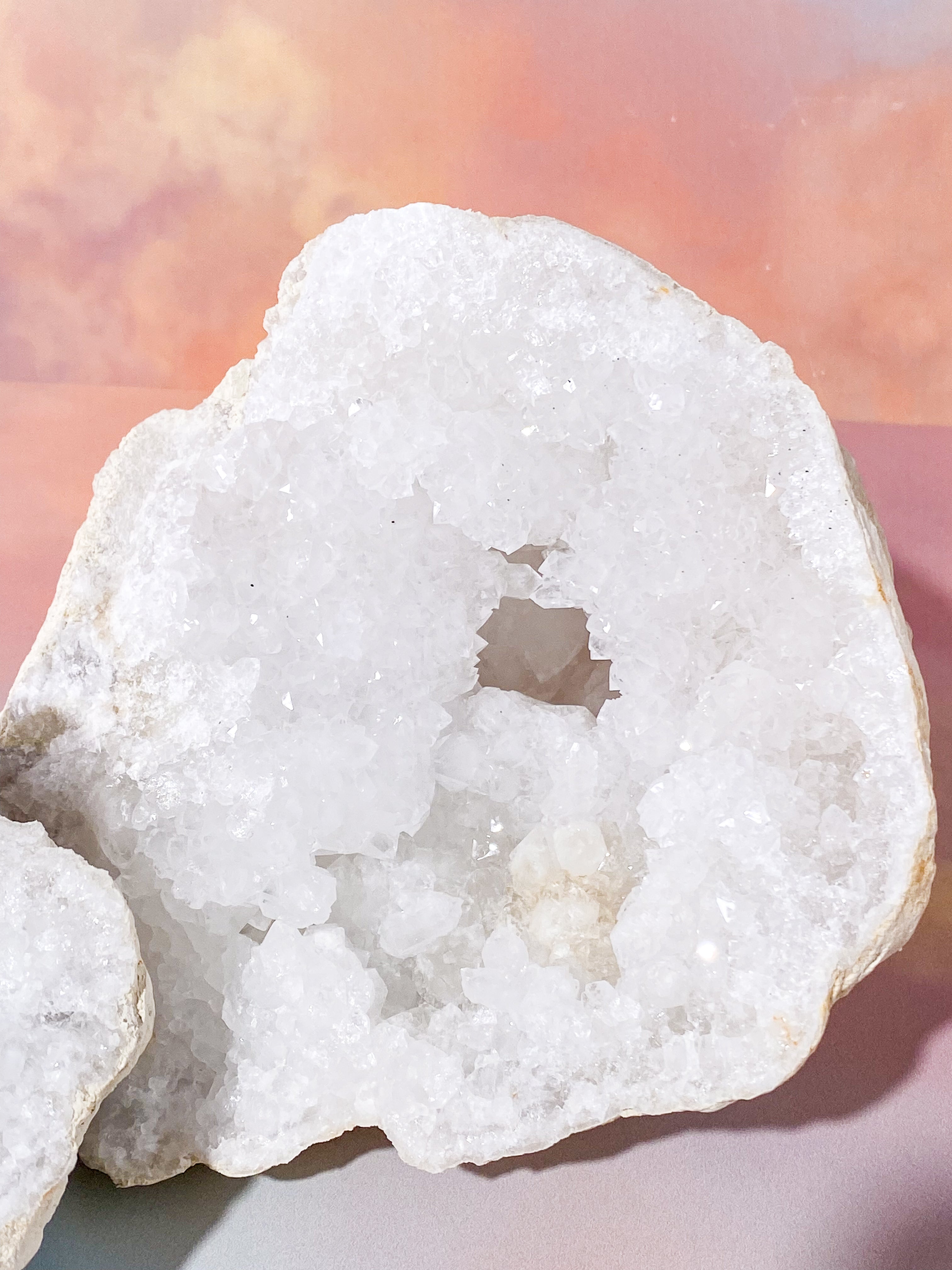 XL Bjergkrystal Geode Sæt - 3,2 kg (Nr. 1)
