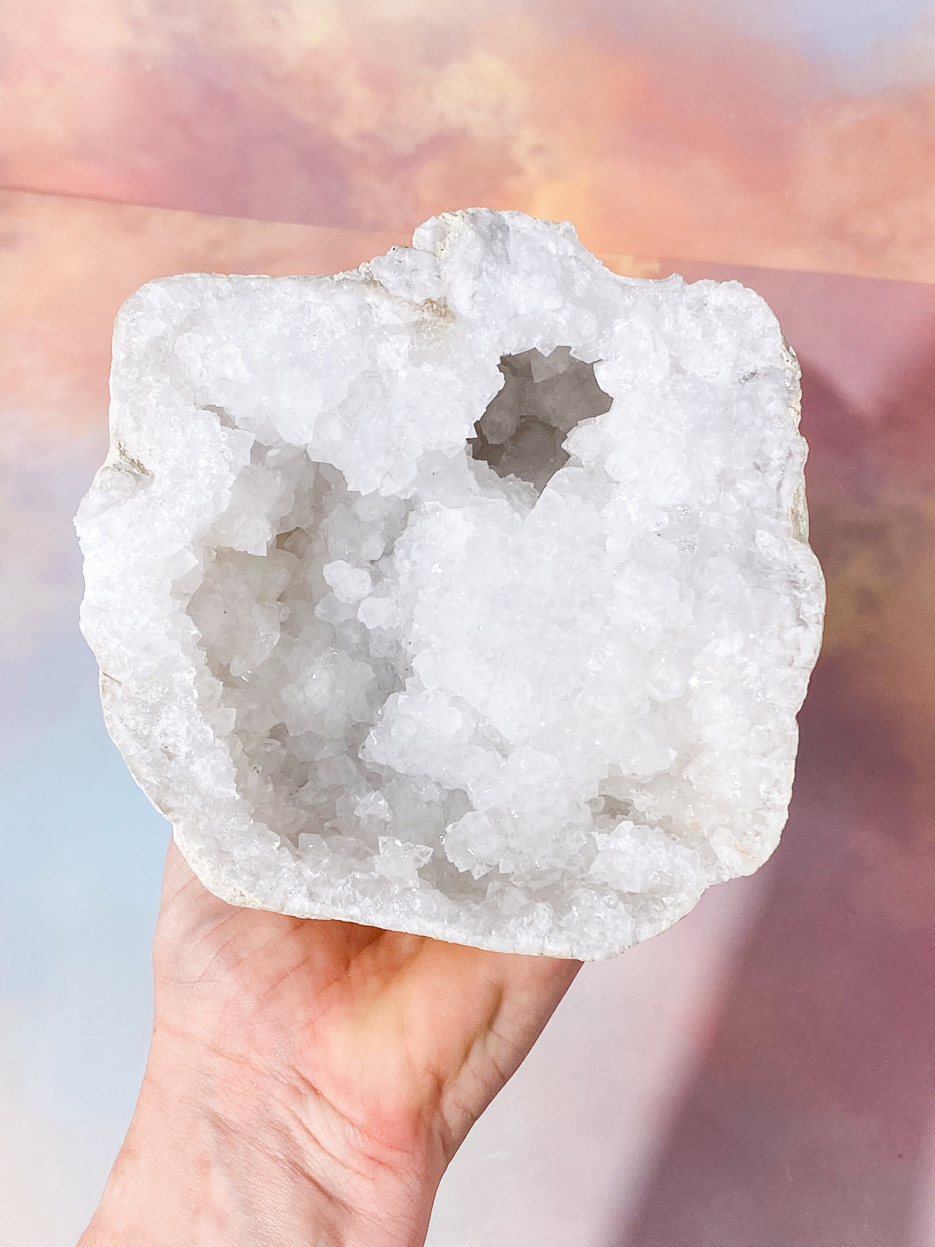 XL Bjergkrystal Geode Sæt - 3,2 kg (Nr. 1)