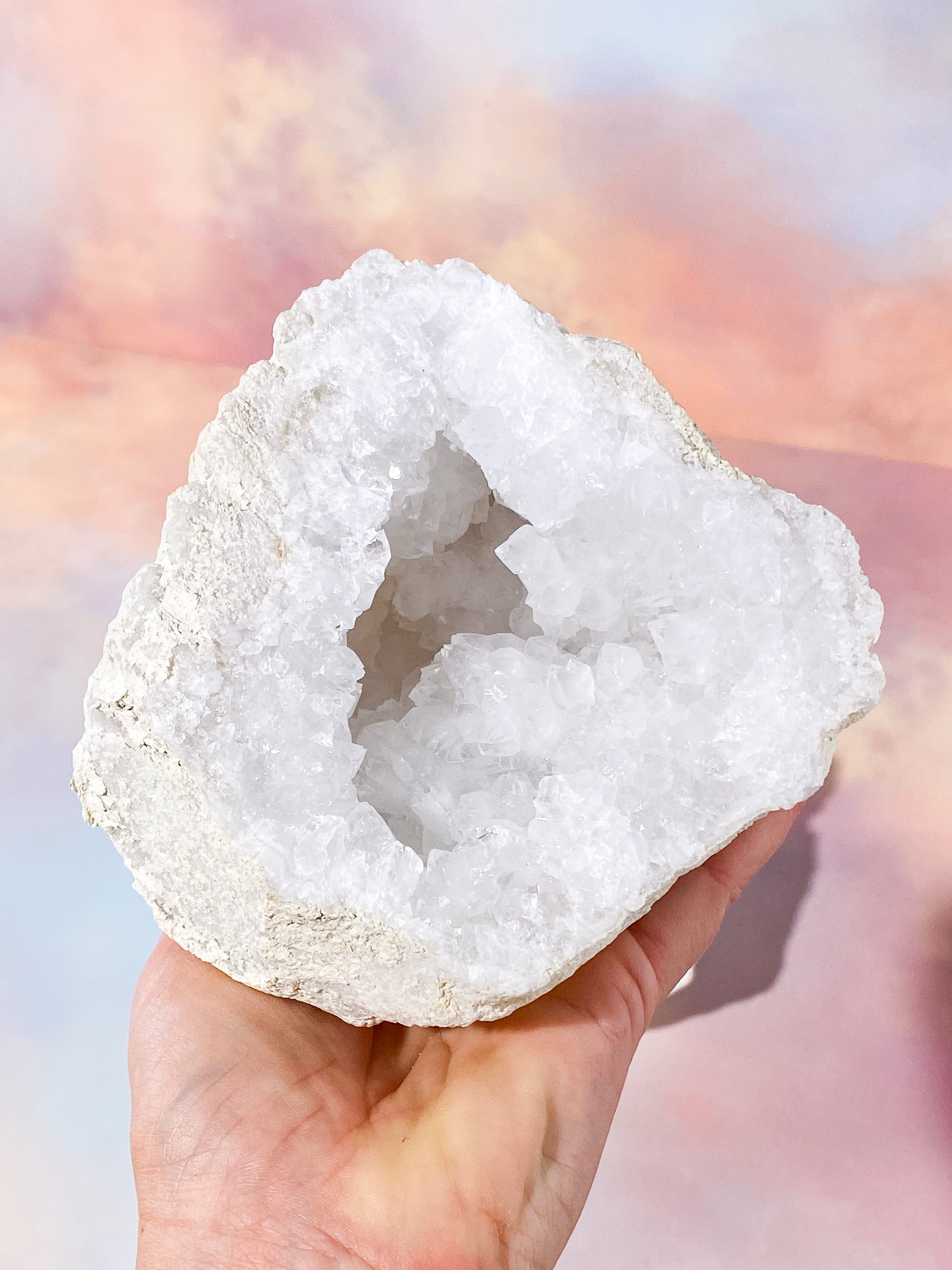 XL Bjergkrystal Geode Sæt - 2,7 kg (Nr. 3)