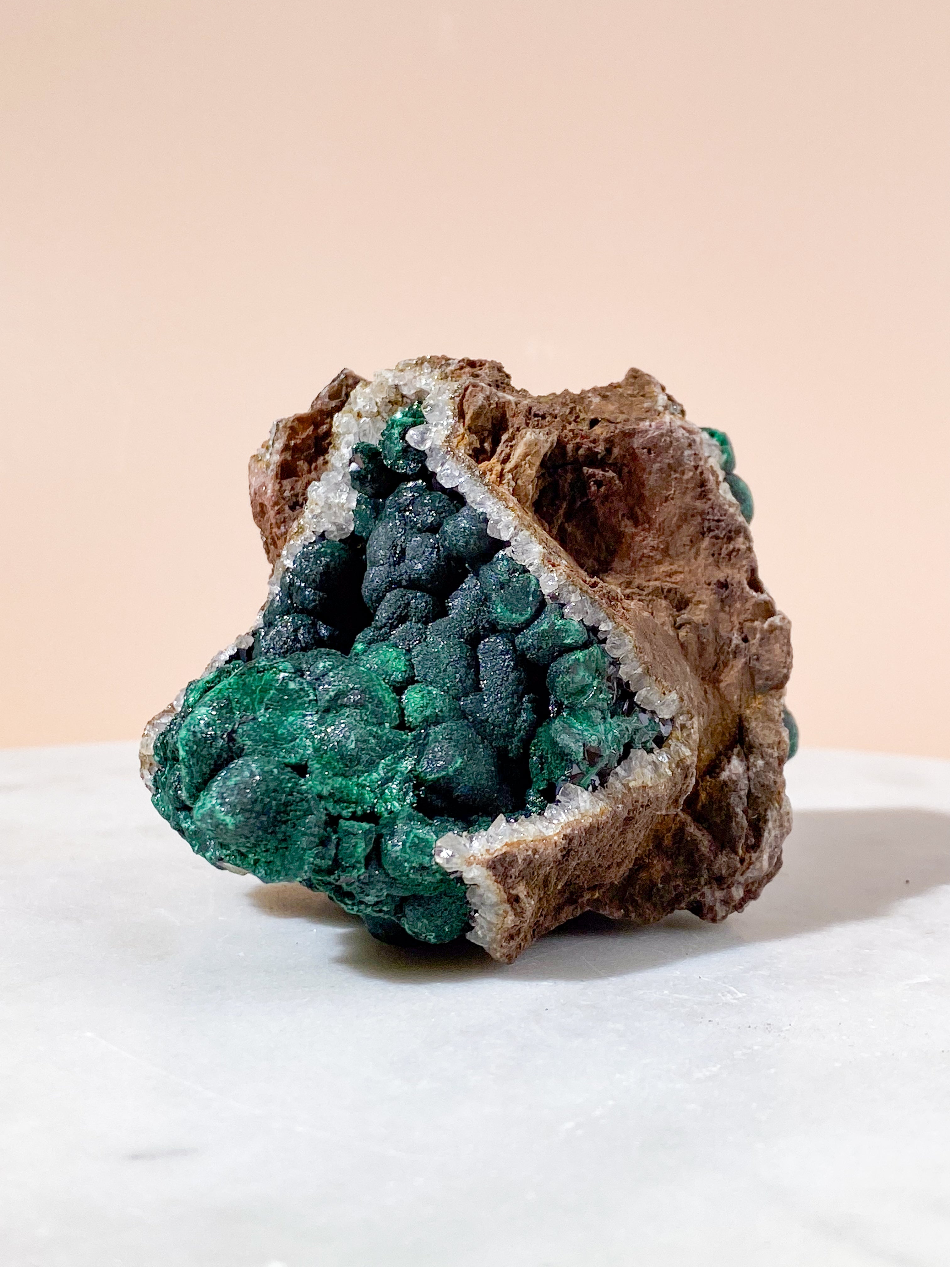 Kæmpe Ball Malakit Klynge (Nr. 34)