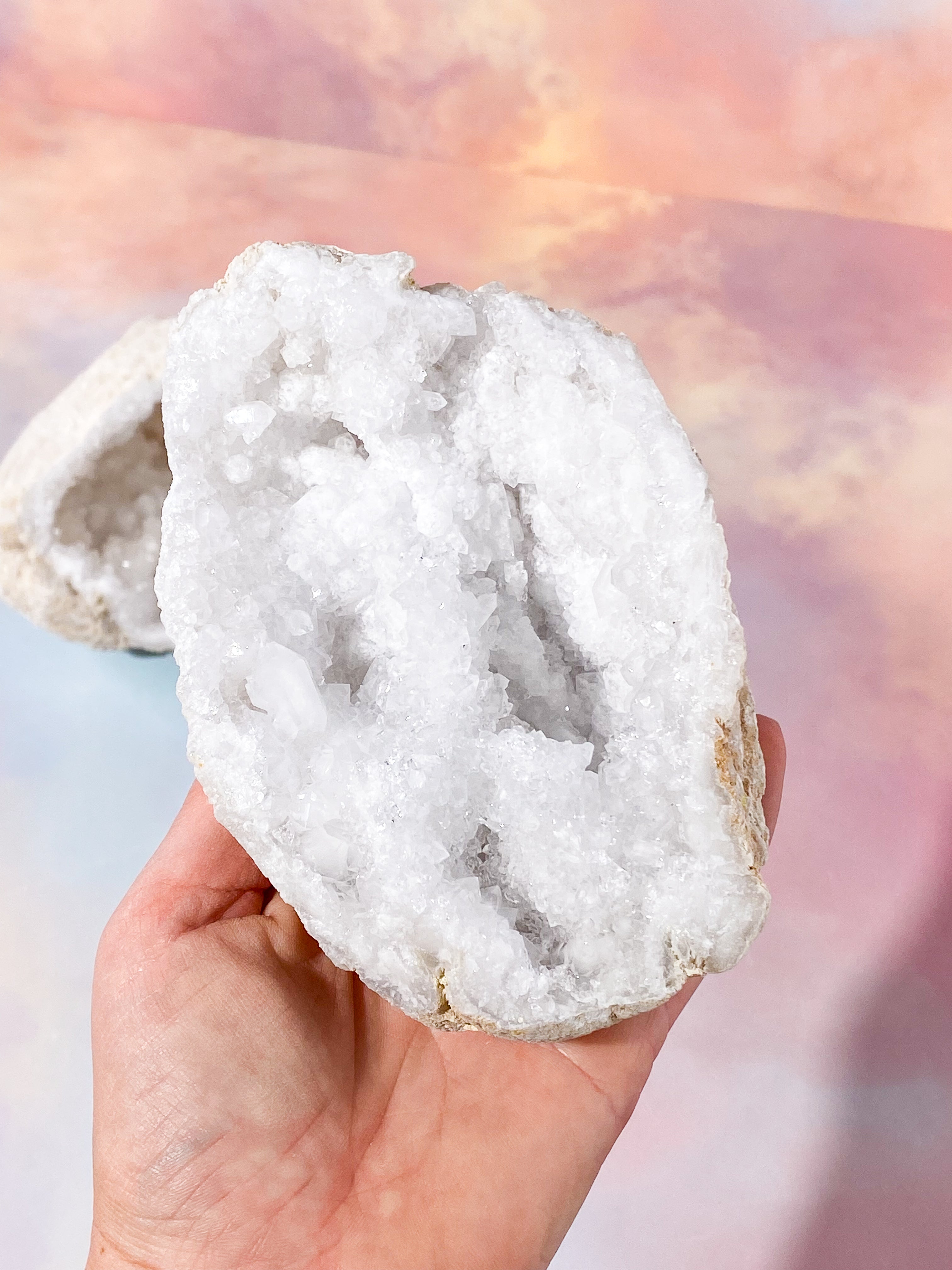 XL Bjergkrystal Geode Sæt - 2,1 kg (Nr. 5)