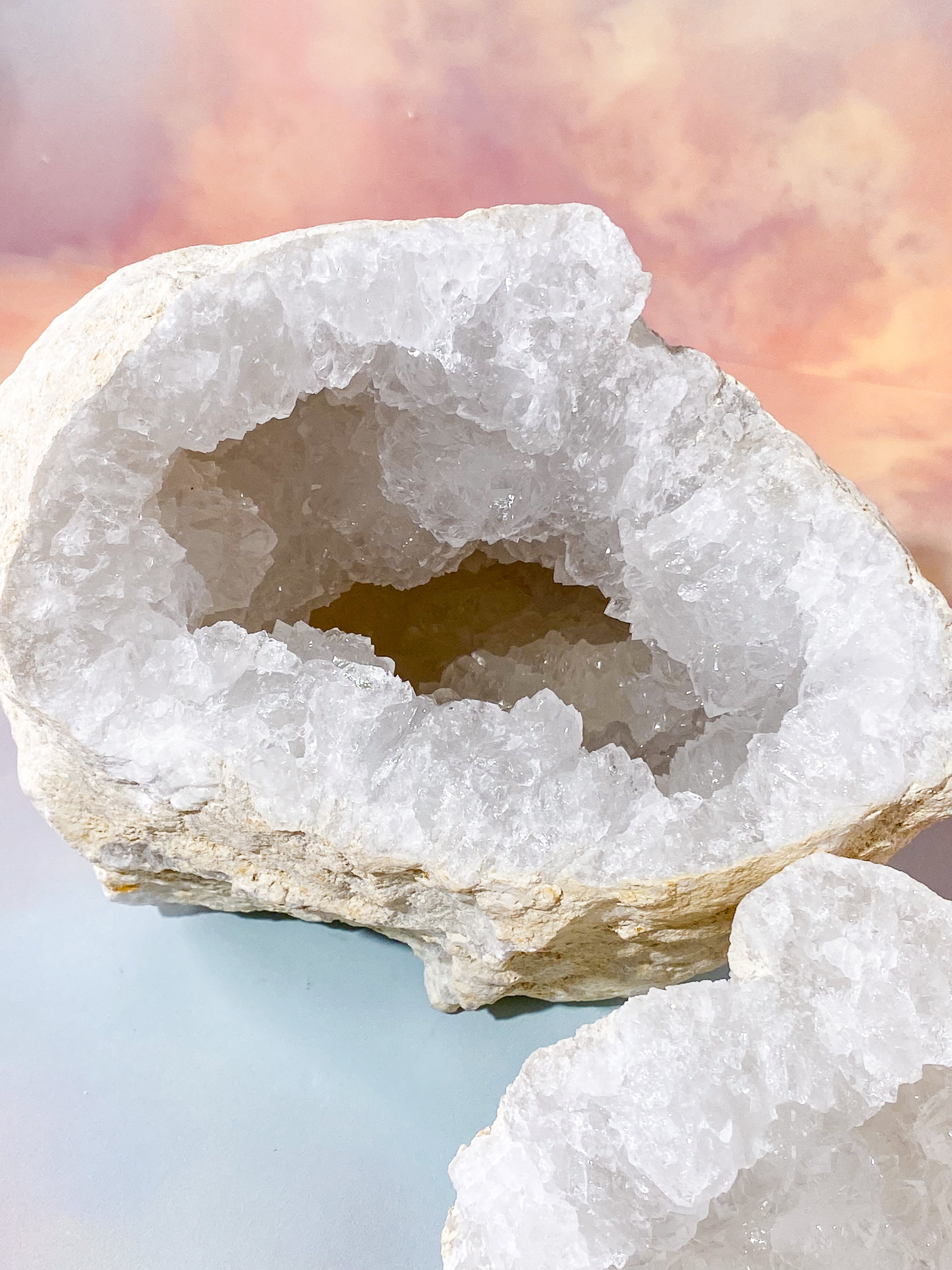 XL Bjergkrystal Geode Sæt - 5,7 kg (Nr. 7)