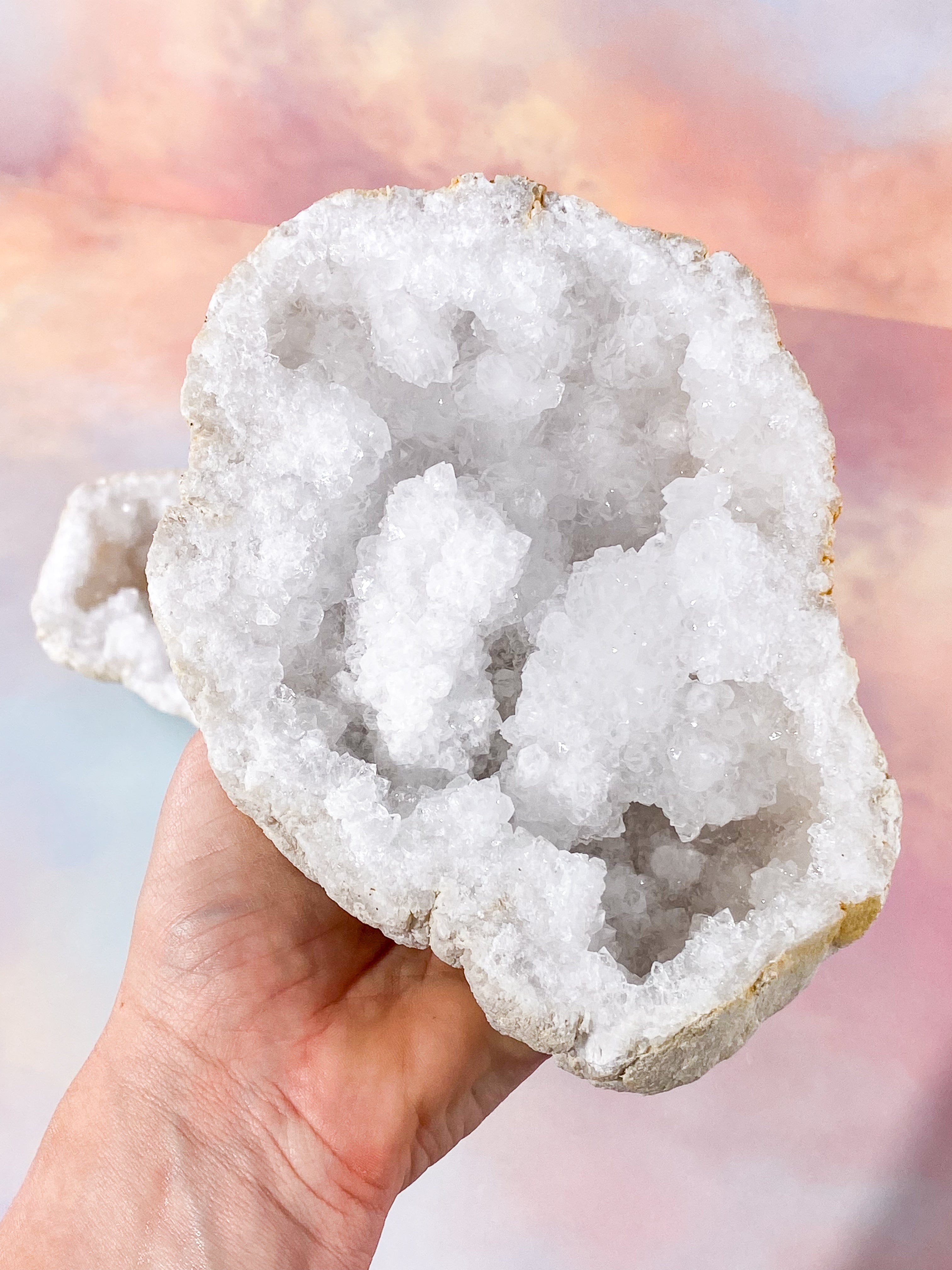 XL Bjergkrystal Geode Sæt - 2,3 kg (Nr. 9)