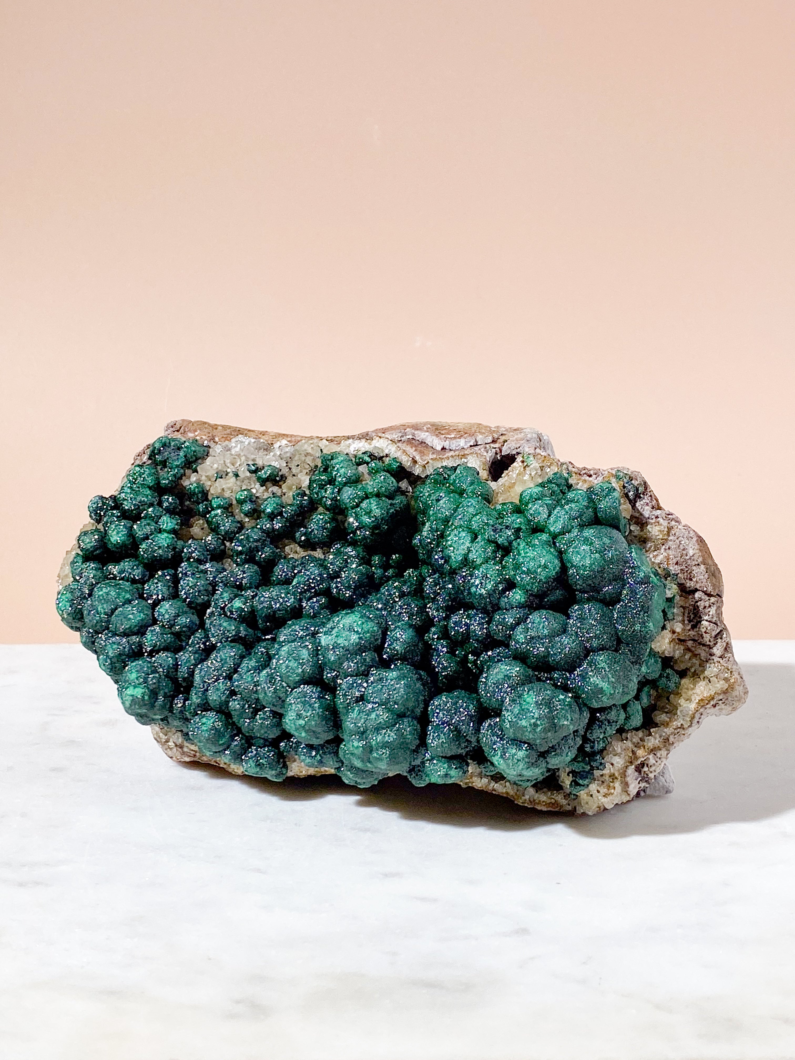 Kæmpe Ball Malakit Klynge (Nr. 38)