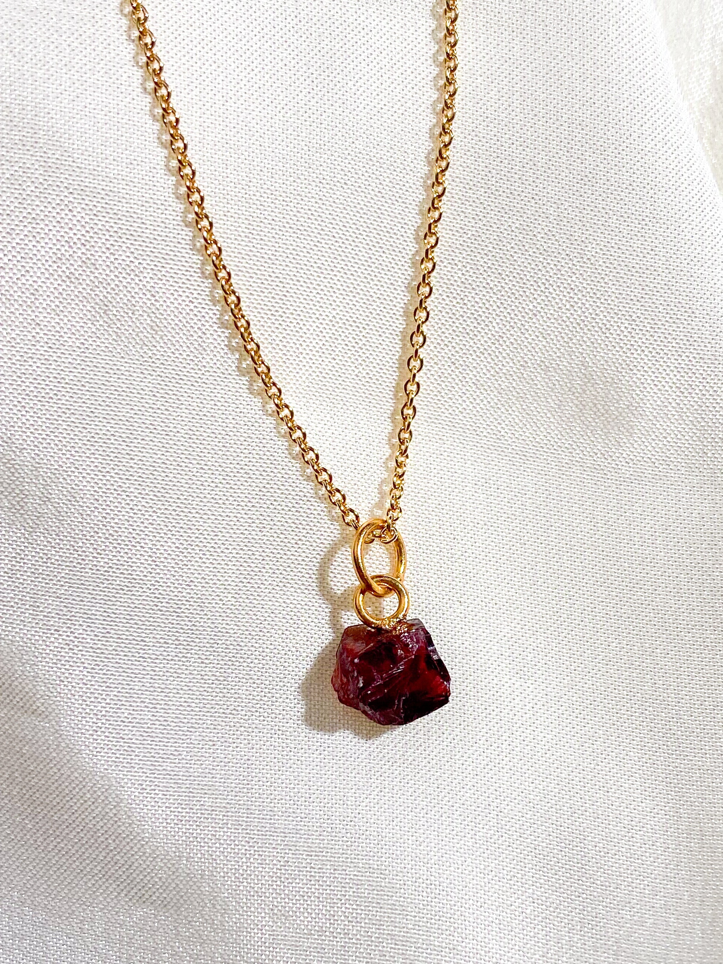 Amazonit Facet Necklace (18K guldpläterad)
