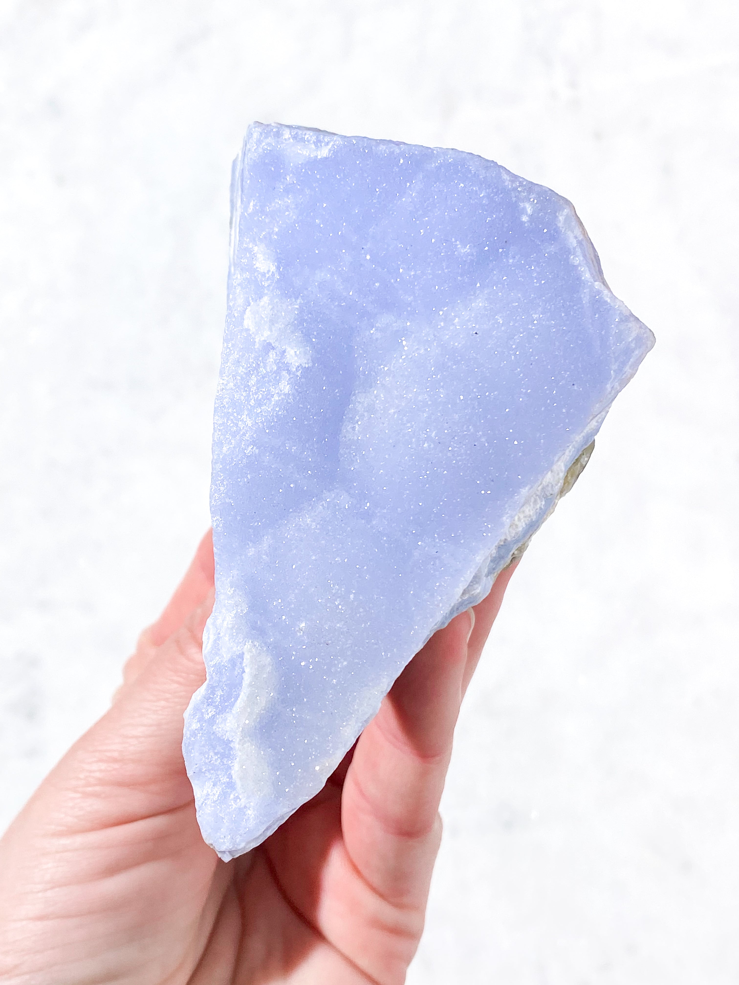 Druzy Rå Blonde Agat Fra Namibia (Nr. 1) Sjælden