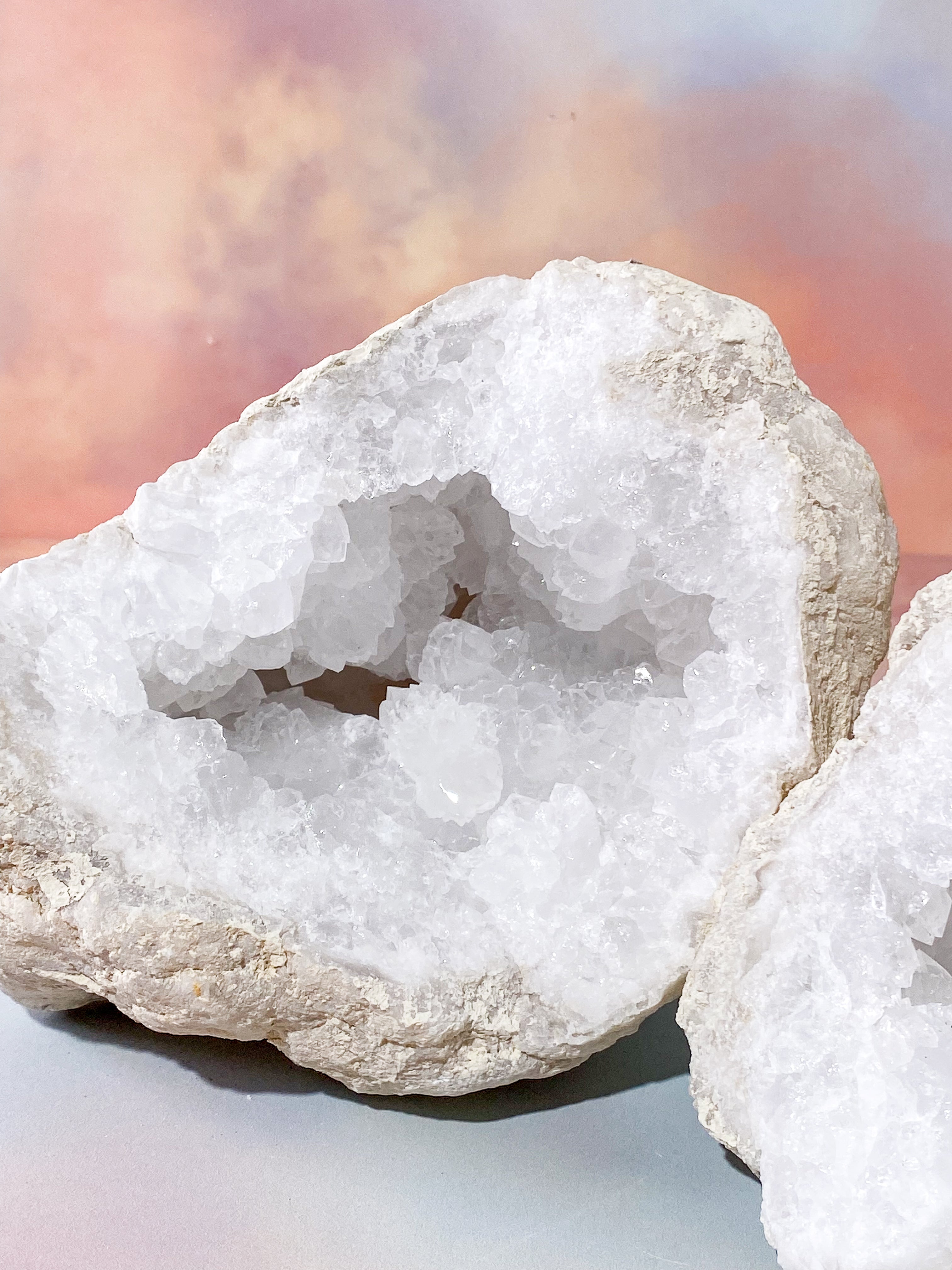 XL Bjergkrystal Geode Sæt - 5,2 kg (Nr. 13)