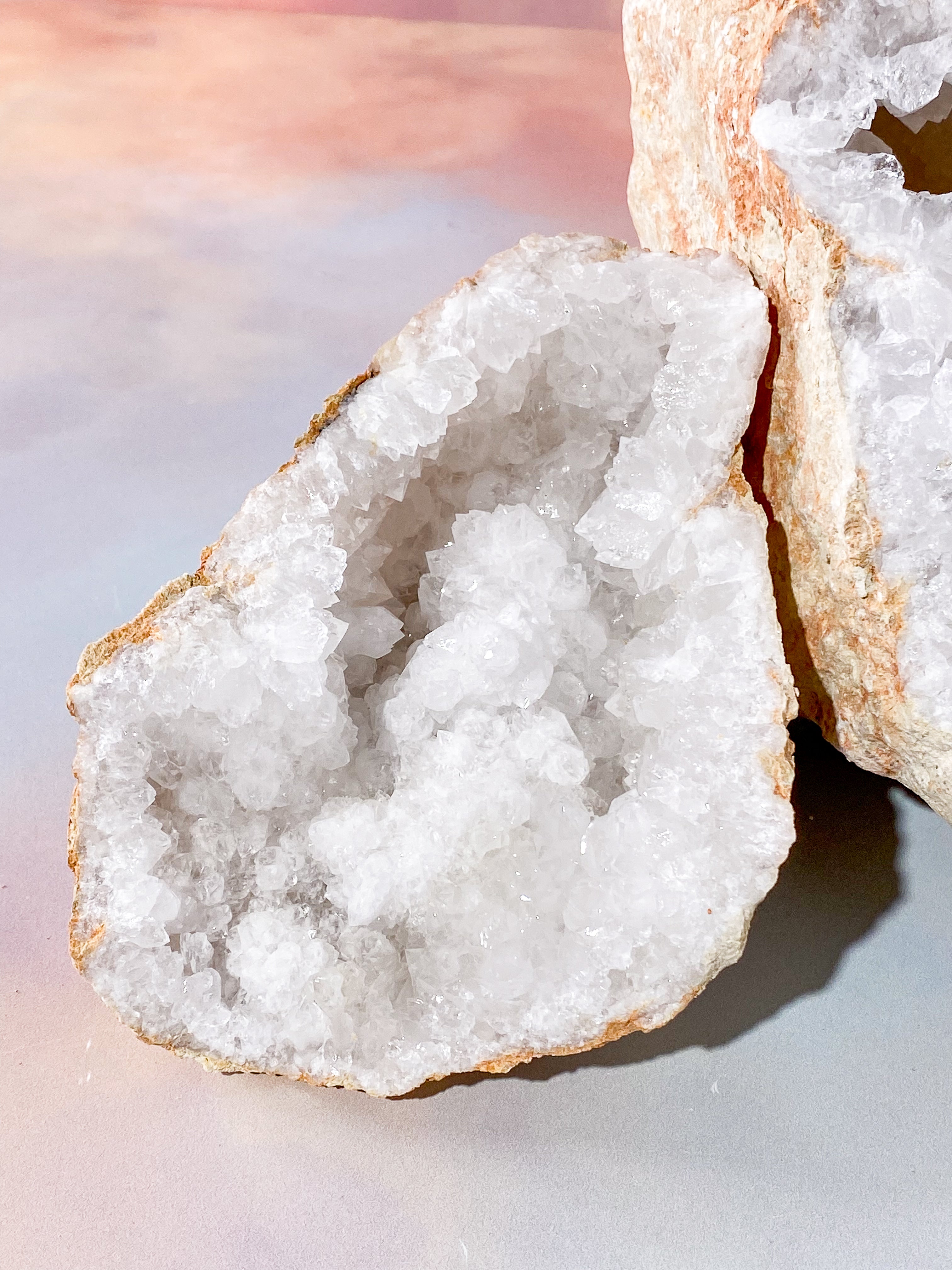 XL Bjergkrystal Geode Sæt - 4 kg (Nr. 18)