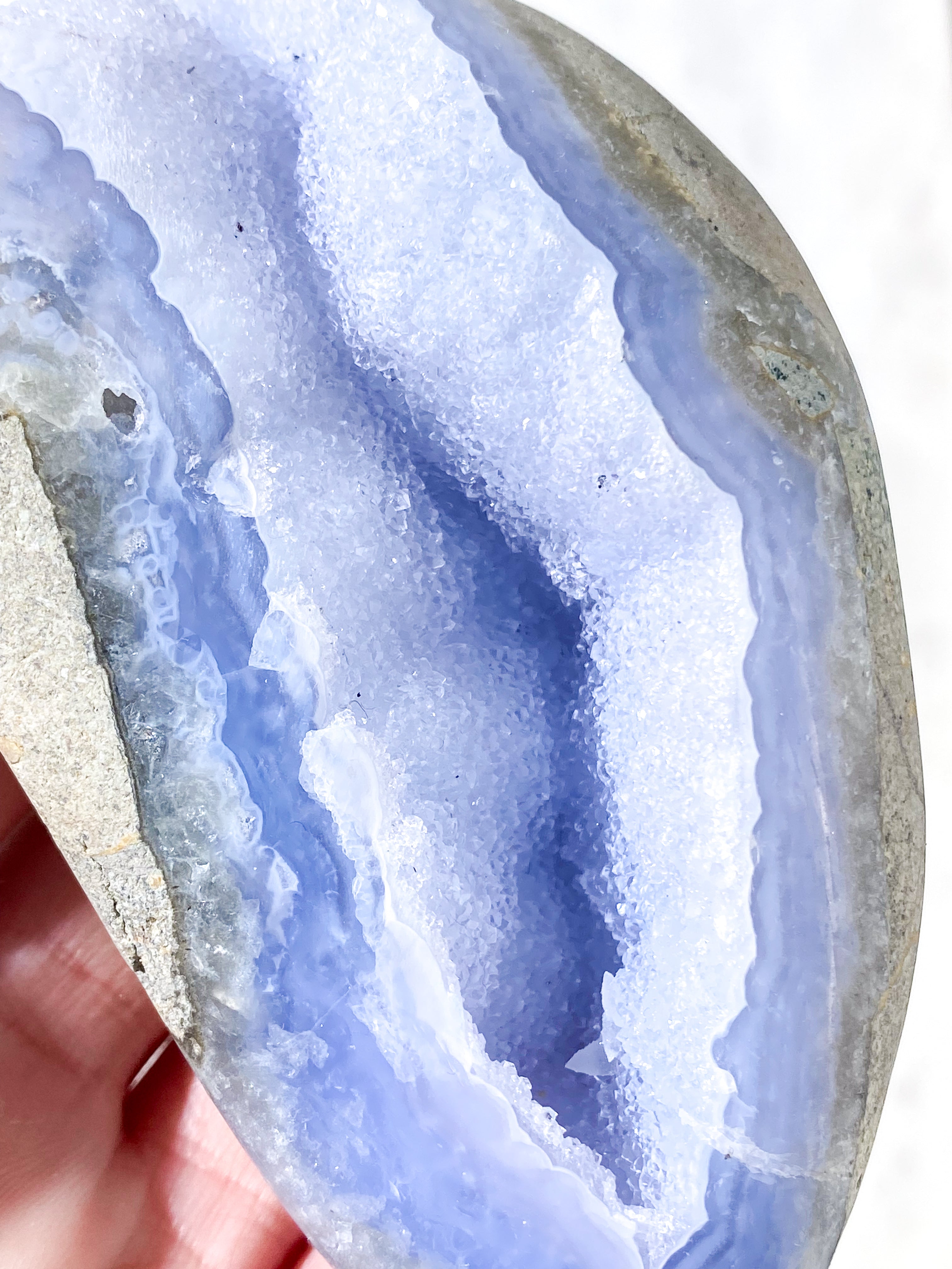 Druzy Polerad Spetsagat (Nr. 8)