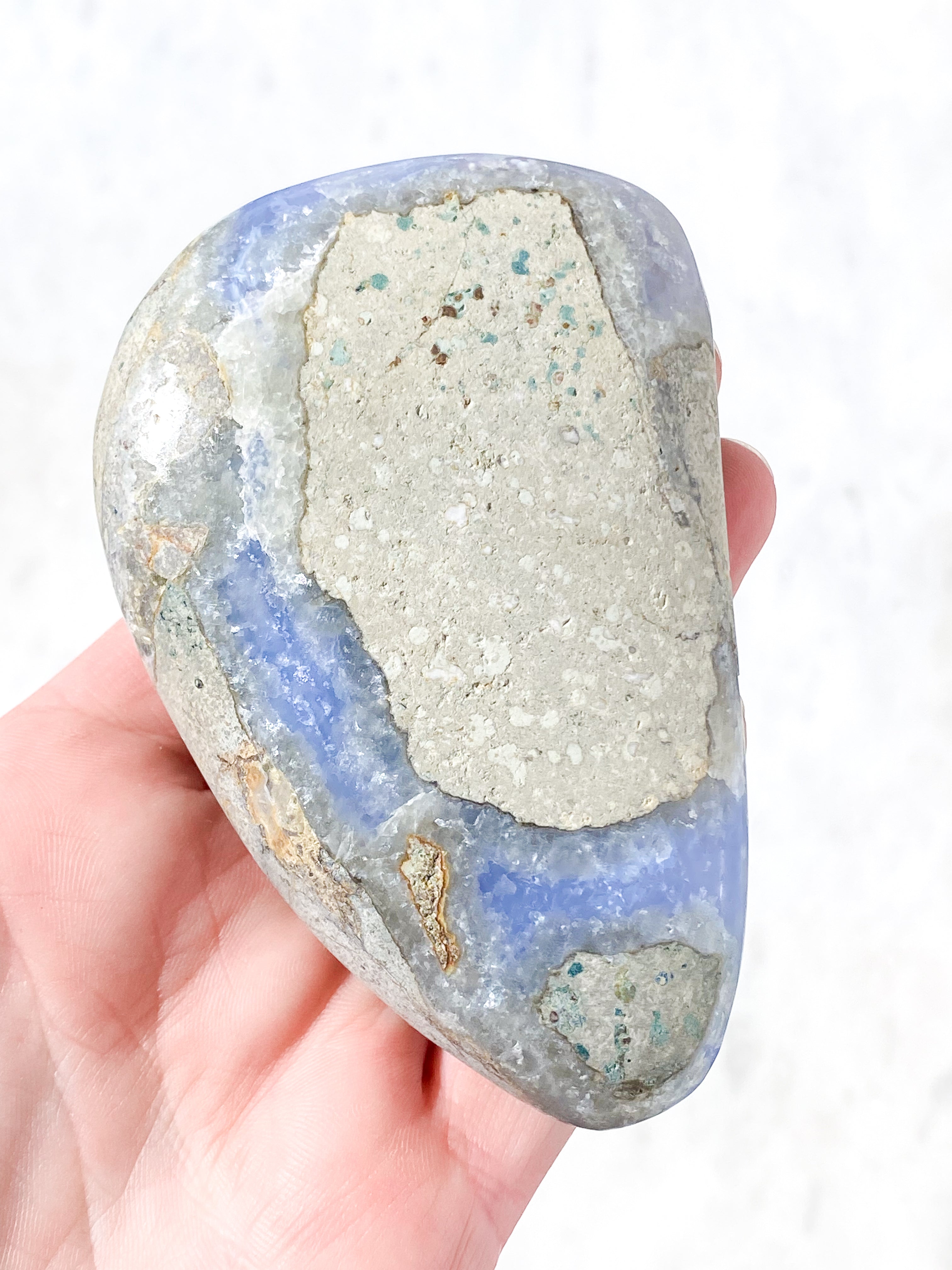 Druzy Polerad Spetsagat (Nr. 8)