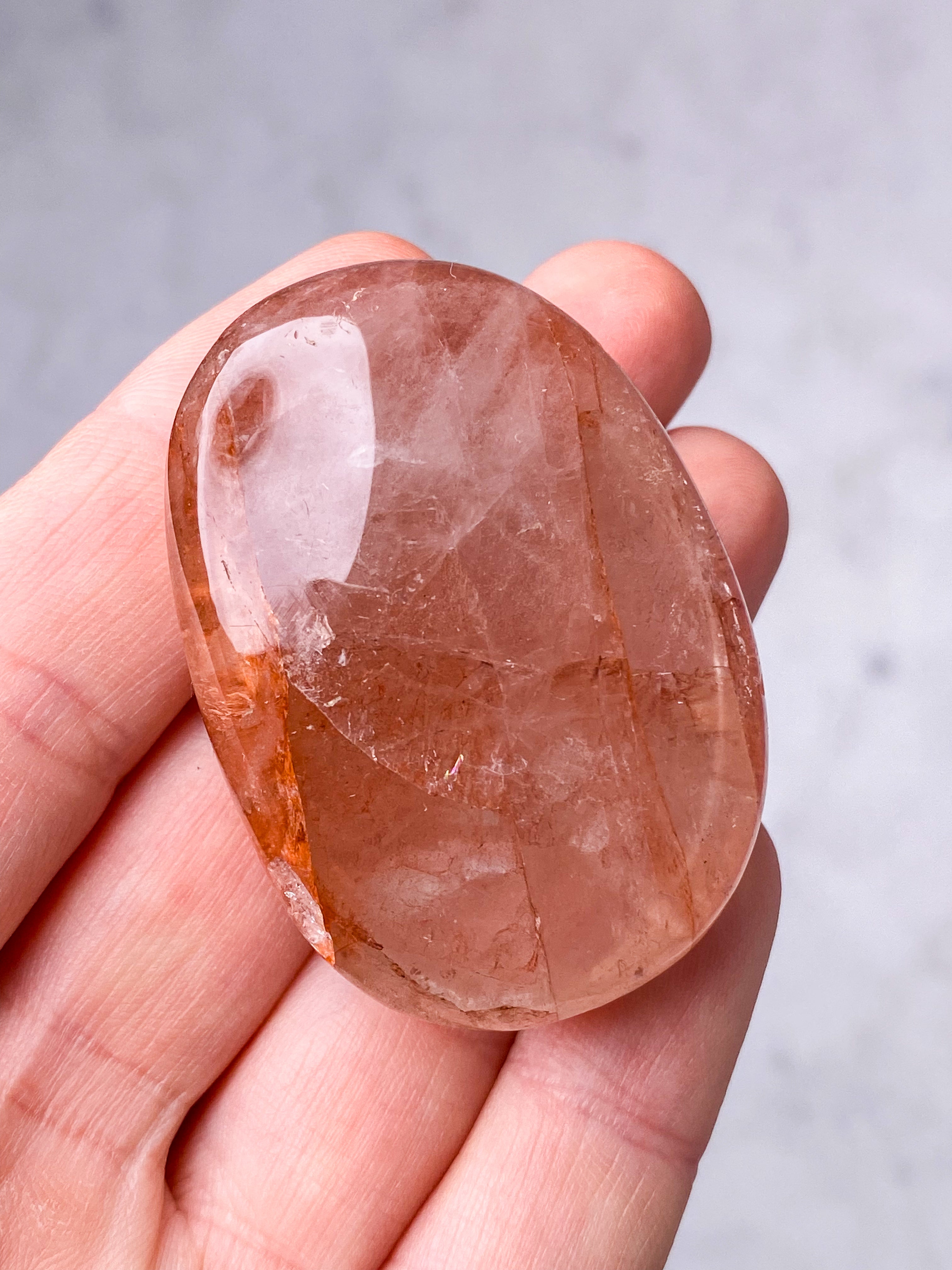 Hæmatit Kvarts Palmstone (Nr. 3)