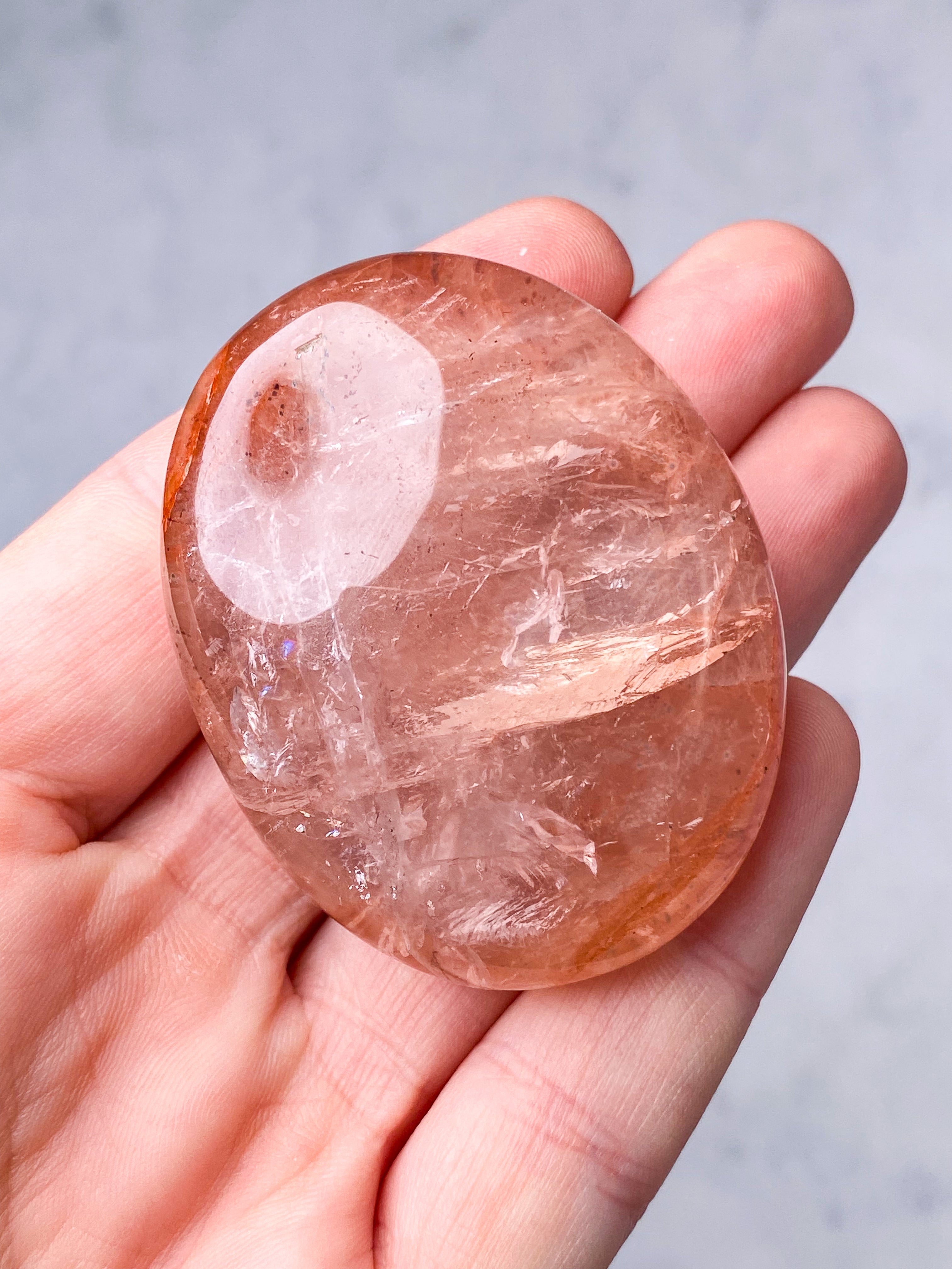Hæmatit Kvarts Palmstone (Nr. 6)