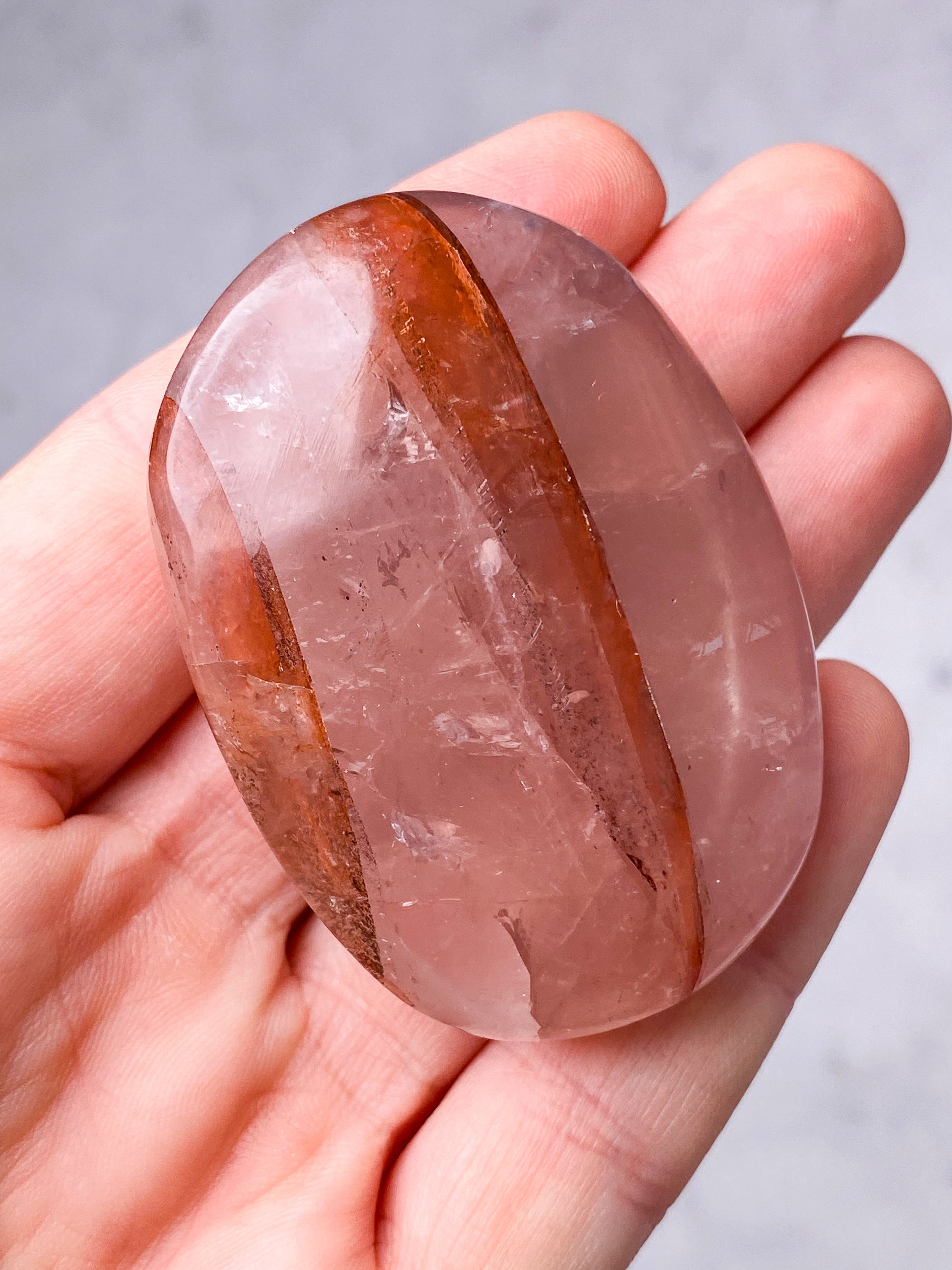 Hæmatit Kvarts Palmstone (Nr. 7)