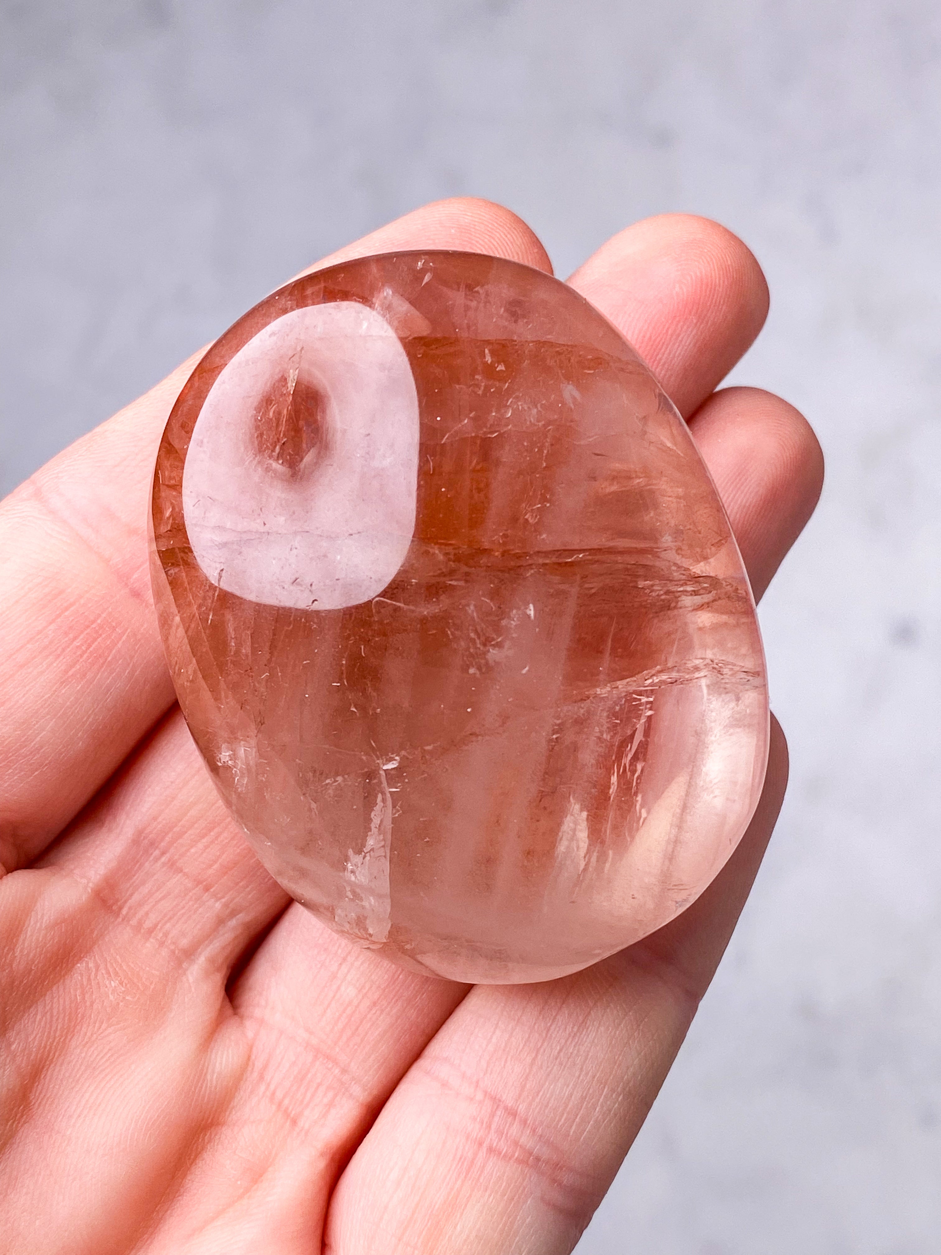 Hæmatit Kvarts Palmstone (Nr. 8)