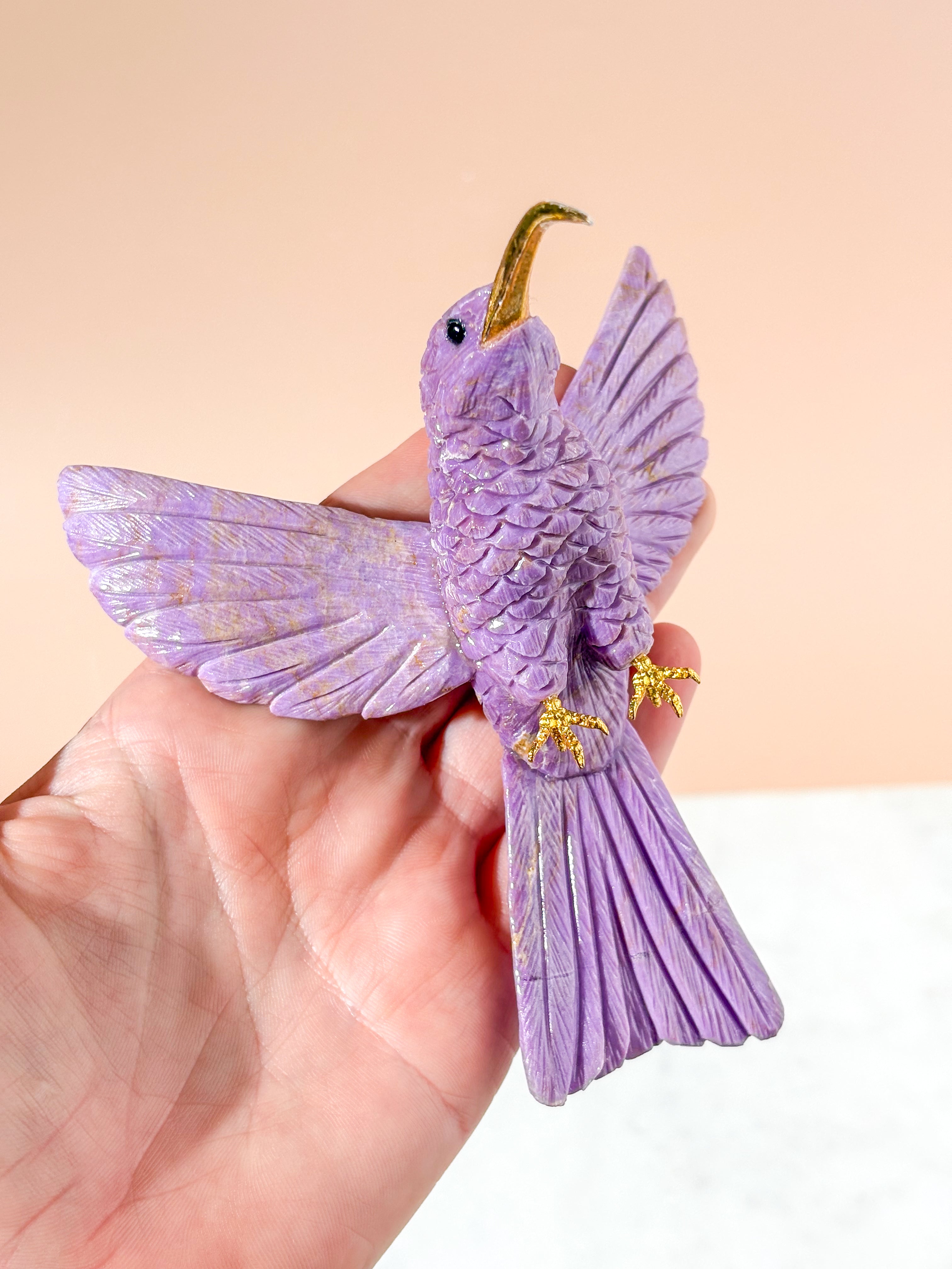 Kolibri Krystal Skulptur (Nr. 3)