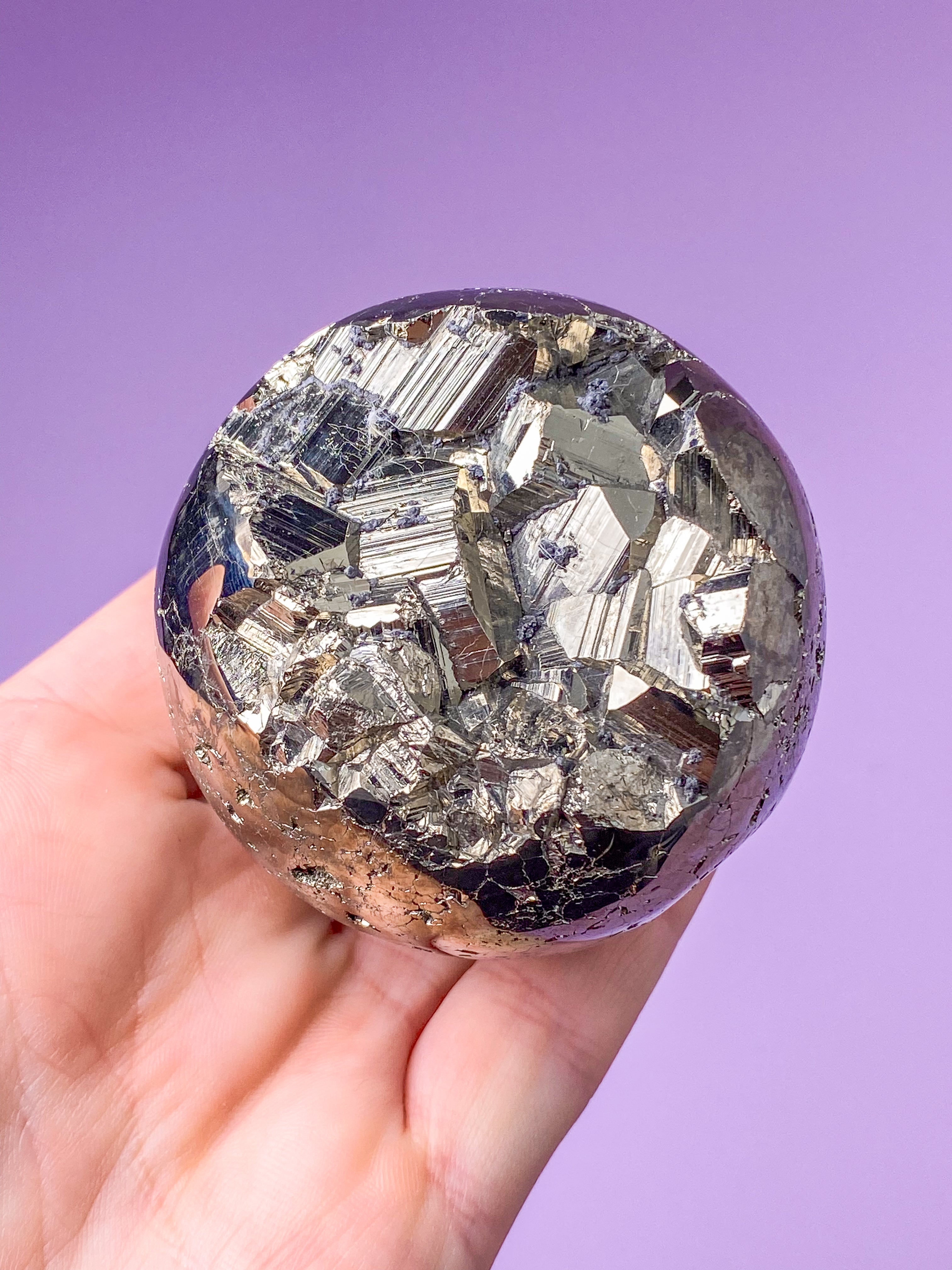 Druzy Pyrit Kugle (Nr. 1)
